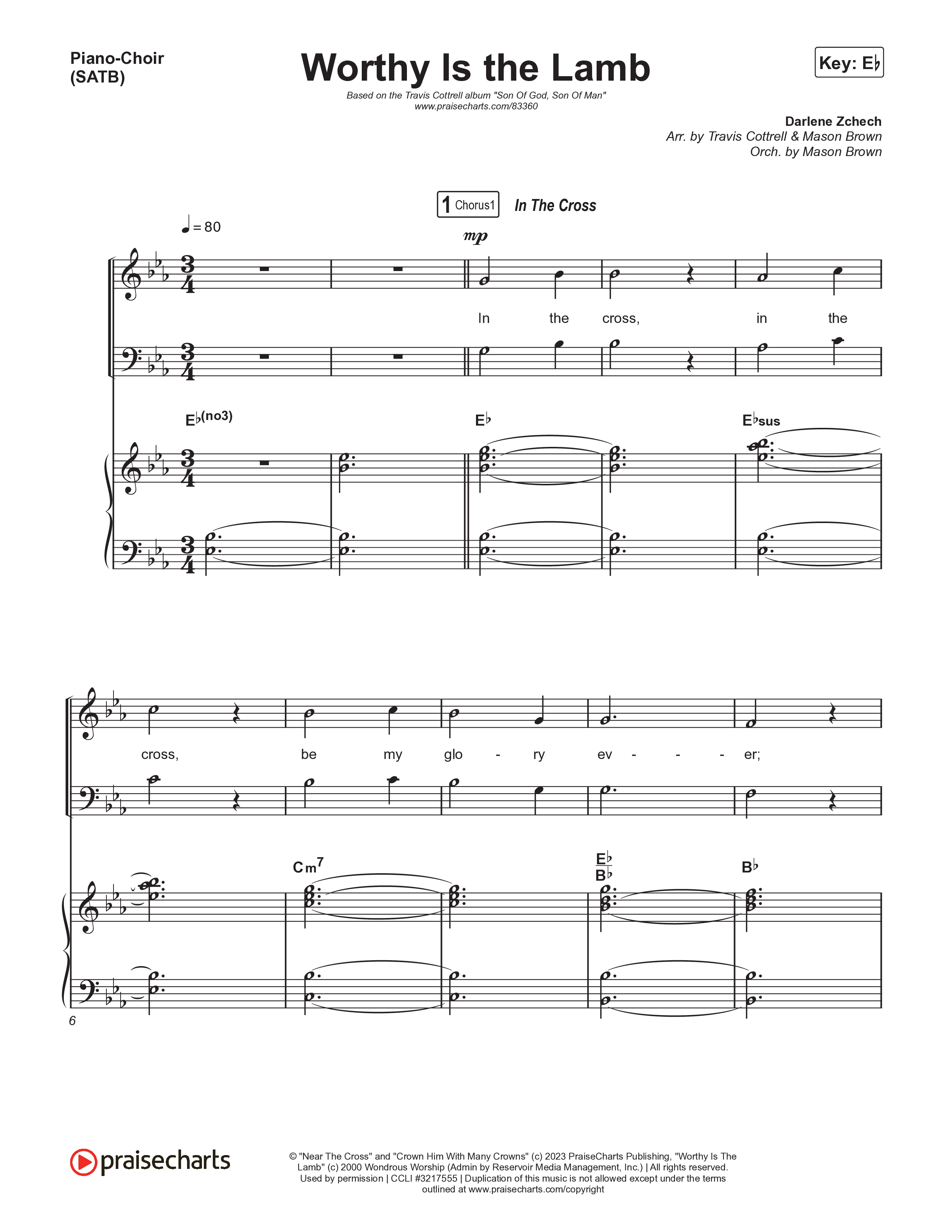 Son Of God Son Of Man (8 Song Choral Collection) Song 7 (Piano SATB) (Travis Cottrell / Arr. Mason Brown)