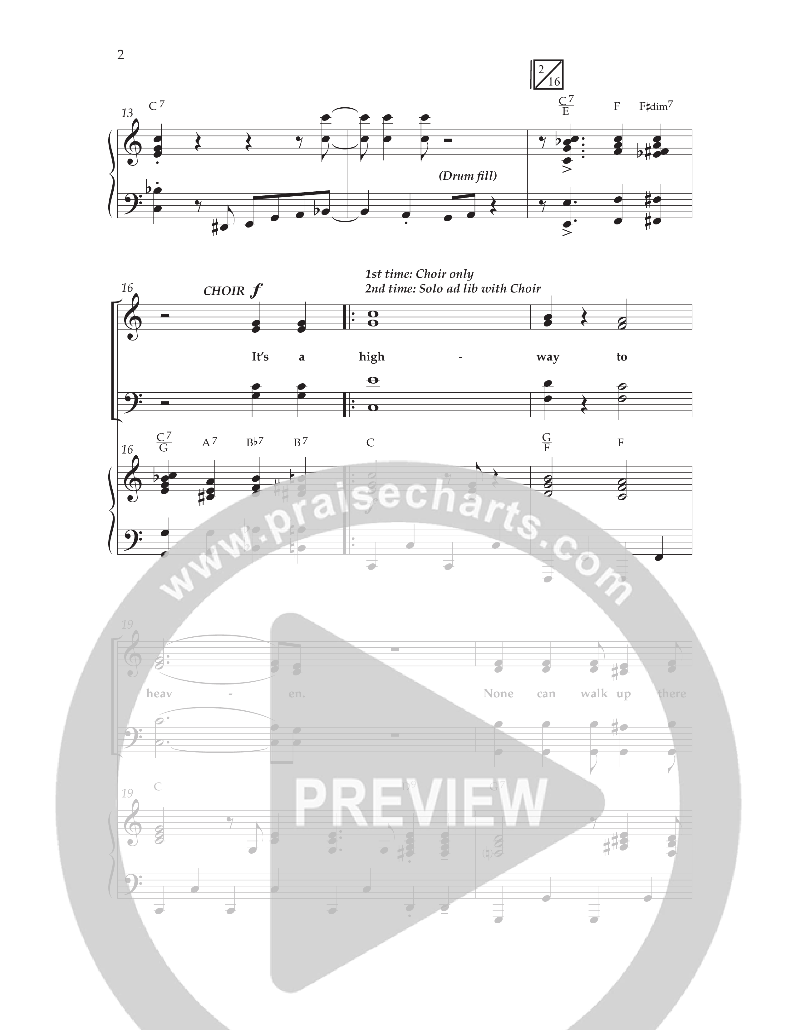 Highway To Heaven with When We All Get To Heaven (Choral Anthem SATB) Anthem (SATB/Piano) (Lifeway Choral / Arr. Bradley Knight)