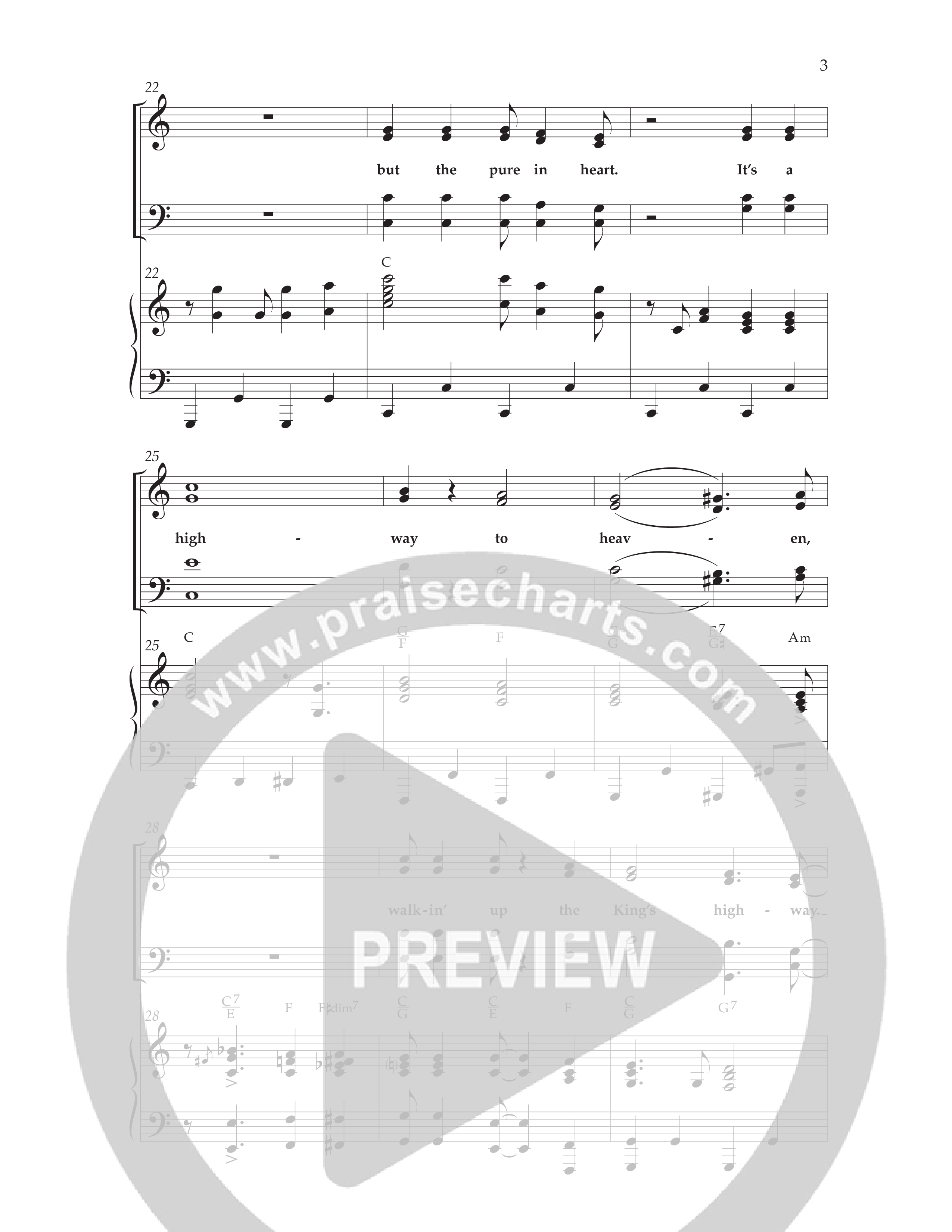 Highway To Heaven with When We All Get To Heaven (Choral Anthem SATB) Anthem (SATB/Piano) (Lifeway Choral / Arr. Bradley Knight)