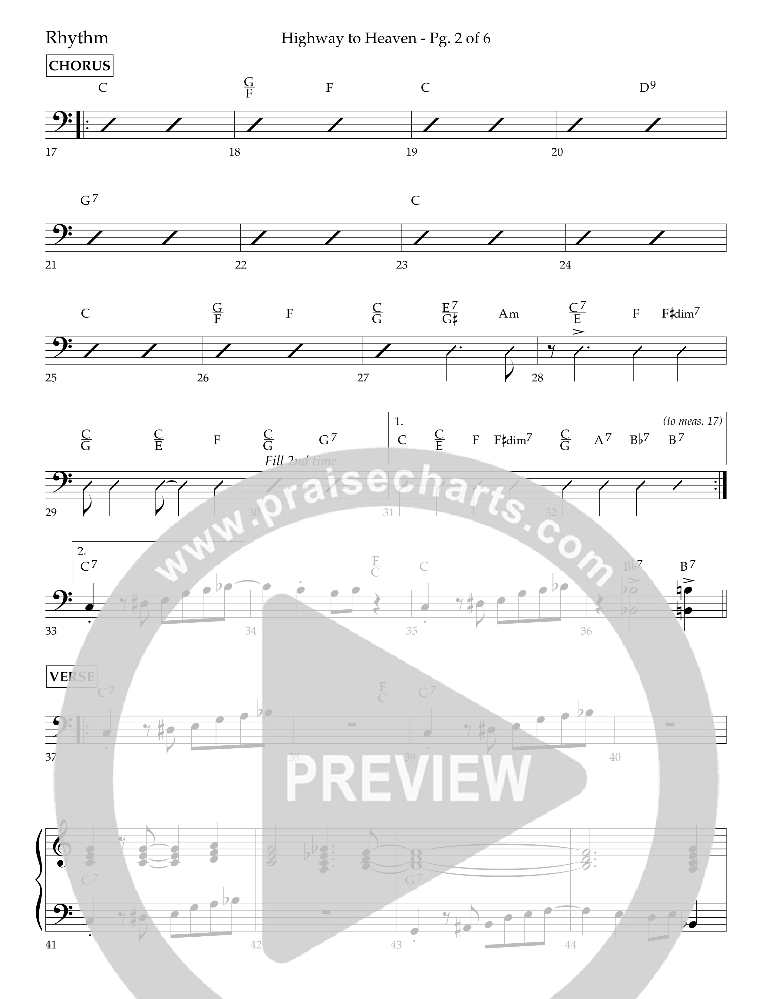 Highway To Heaven with When We All Get To Heaven (Choral Anthem SATB) Lead Melody & Rhythm (Lifeway Choral / Arr. Bradley Knight)