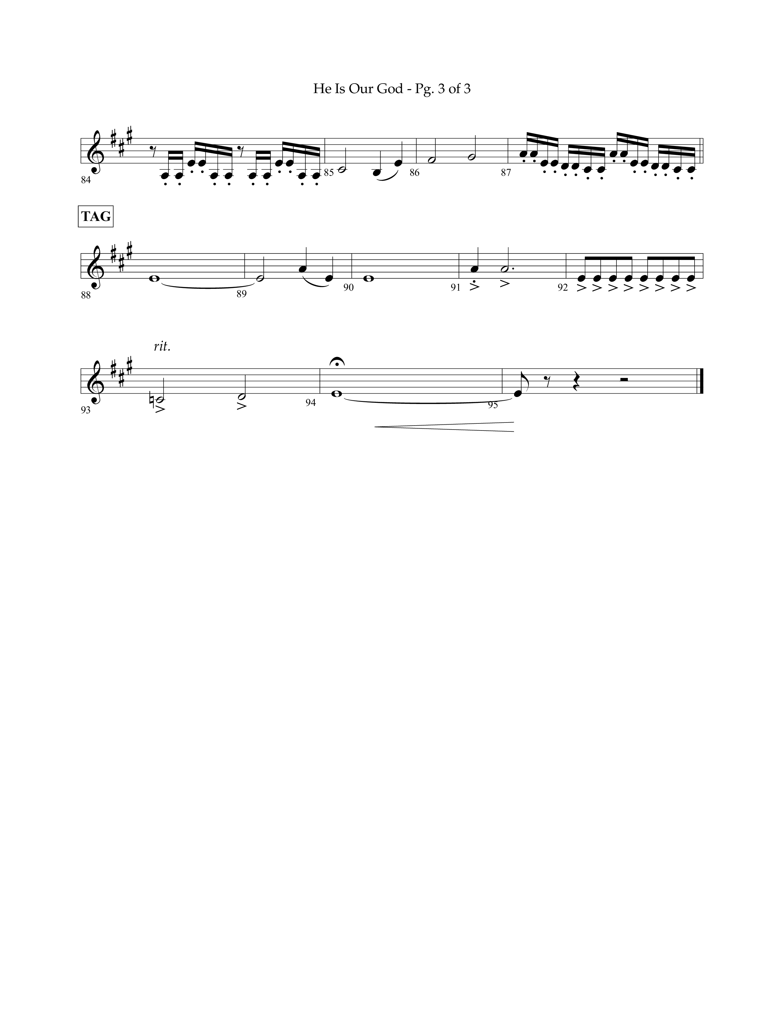 He Is Our God (Choral Anthem SATB) Clarinet 3 (Lifeway Choral / Arr. John Bolin / Arr. Don Koch / Arr. Eric Belvin / Orch. Phillip Keveren)