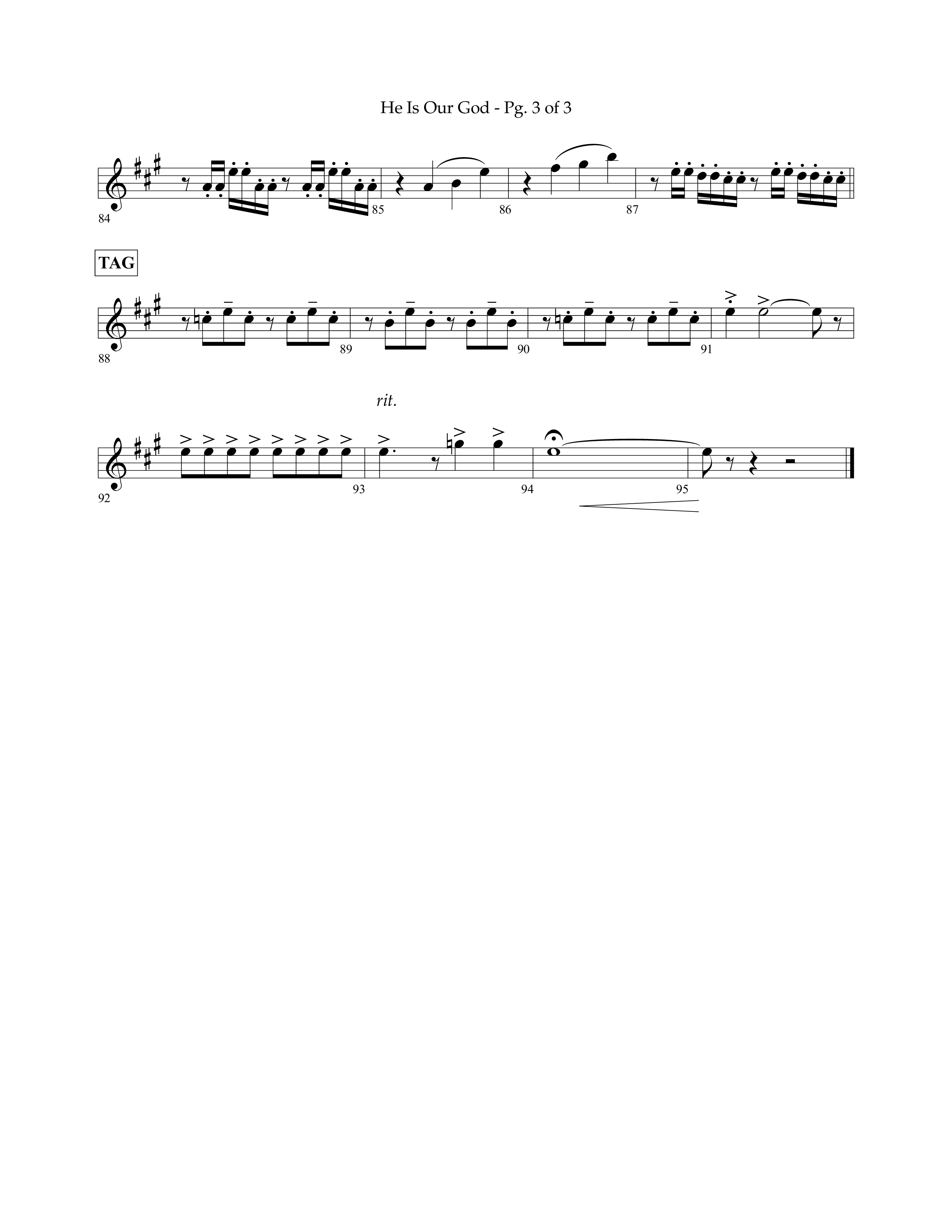 He Is Our God (Choral Anthem SATB) Soprano Sax (Lifeway Choral / Arr. John Bolin / Arr. Don Koch / Arr. Eric Belvin / Orch. Phillip Keveren)