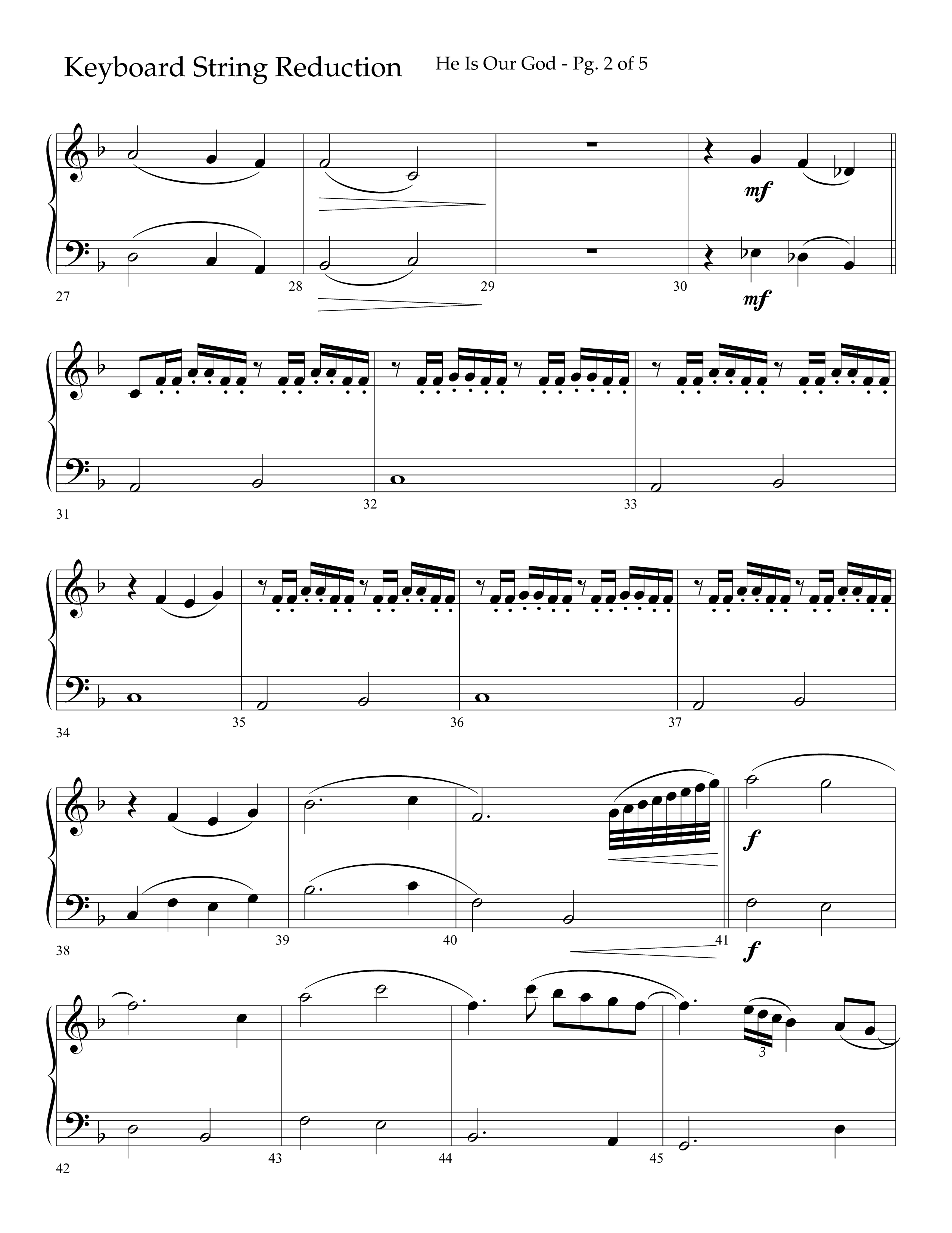 He Is Our God (Choral Anthem SATB) String Reduction (Lifeway Choral / Arr. John Bolin / Arr. Don Koch / Arr. Eric Belvin / Orch. Phillip Keveren)