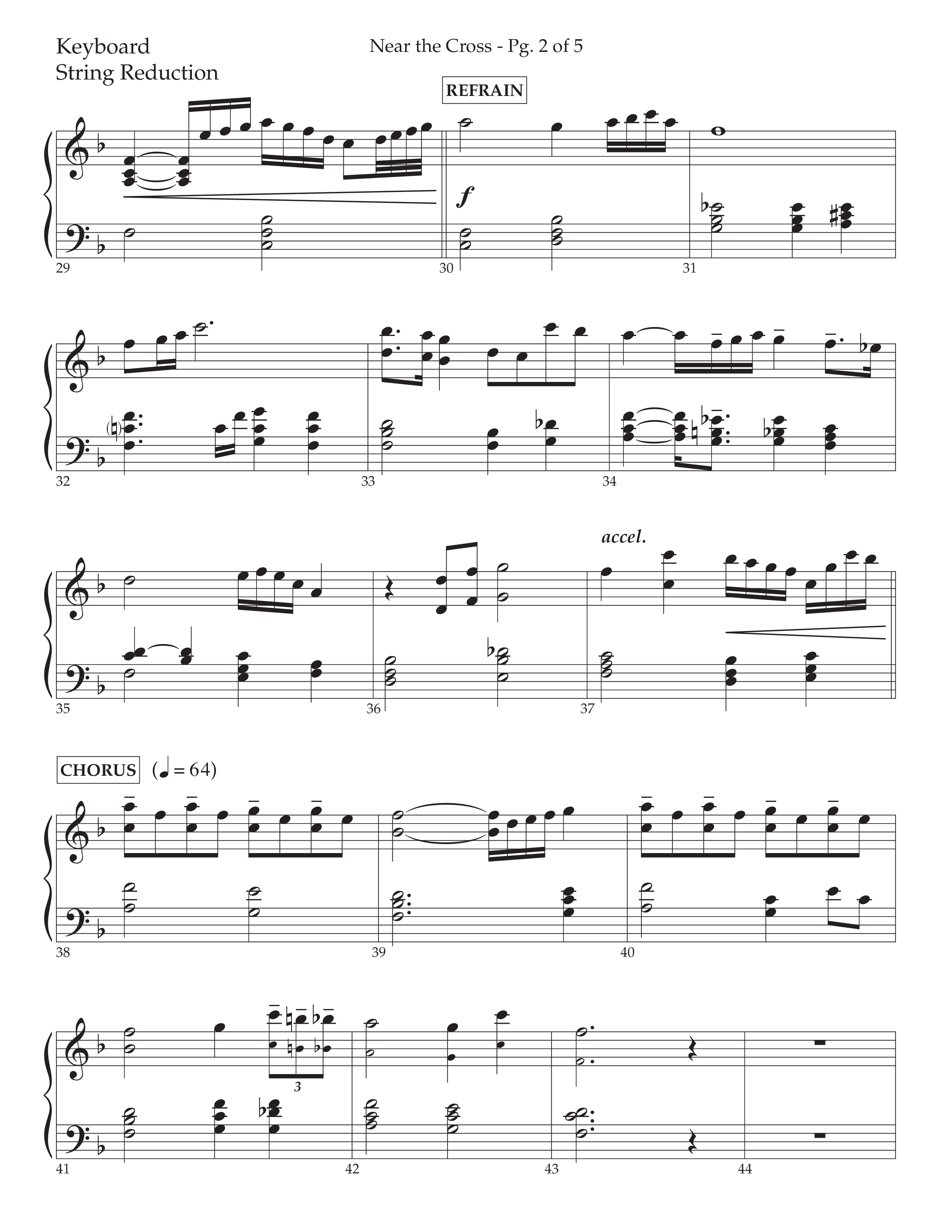 Near The Cross (Choral Anthem SATB) String Reduction (Lifeway Choral / Arr. David Wise / Orch. Cliff Duren)