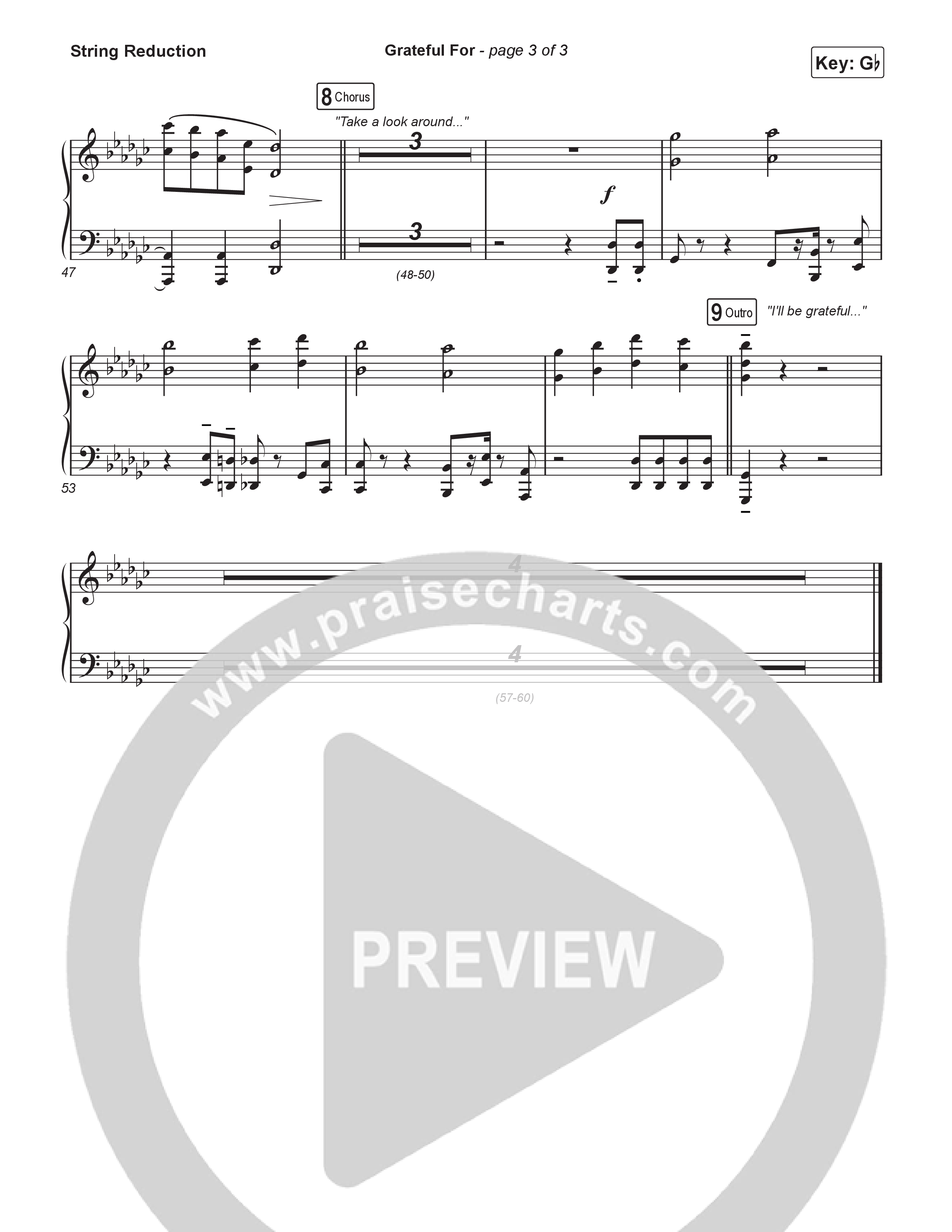 Grateful For (Choral Anthem SATB) String Reduction (Natalie Layne / Arr. Luke Gambill)