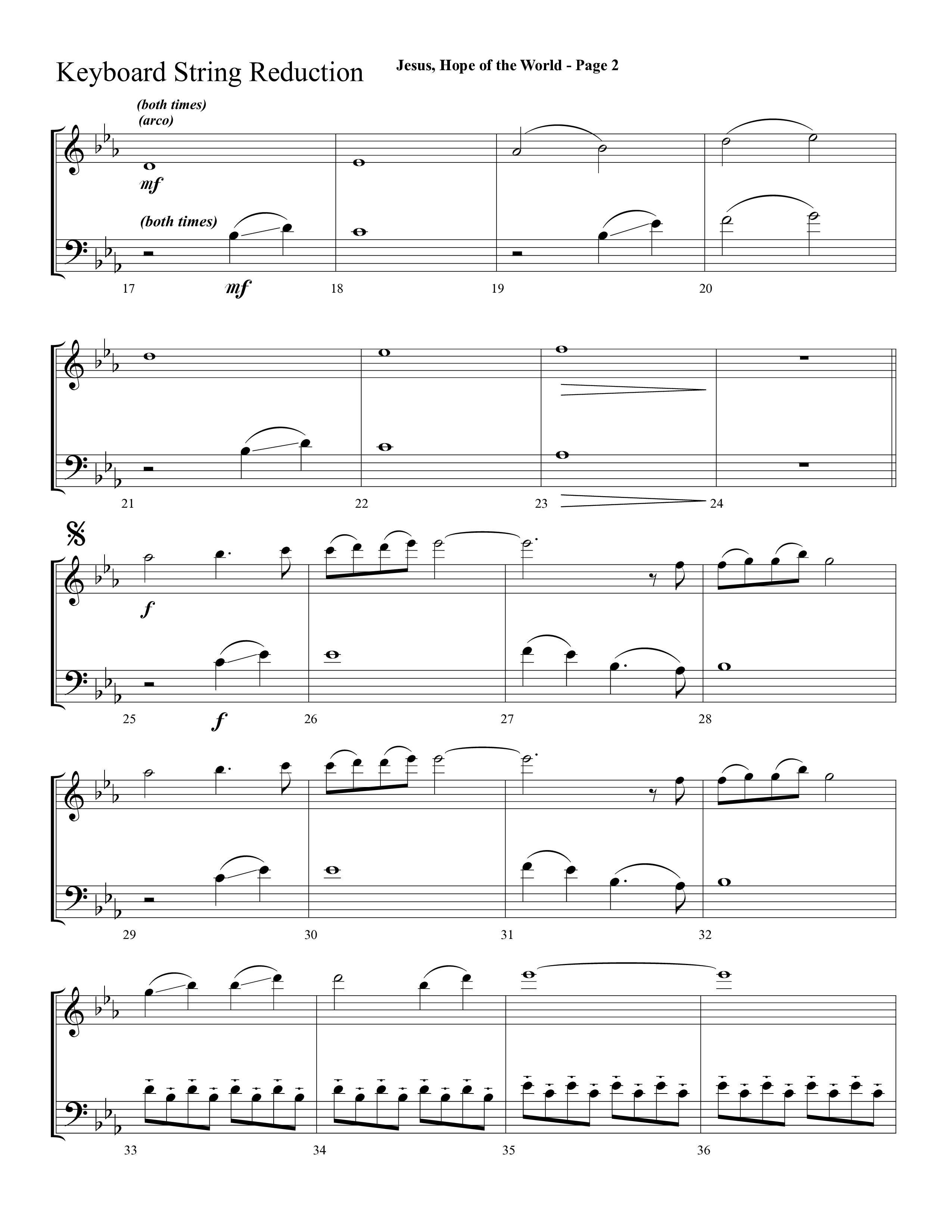 Jesus Hope Of The World (Choral Anthem SATB) String Reduction (Lifeway Choral / Arr. Mark Willard / Orch. Stephen K. Hand / Orch. Phillip Keveren)