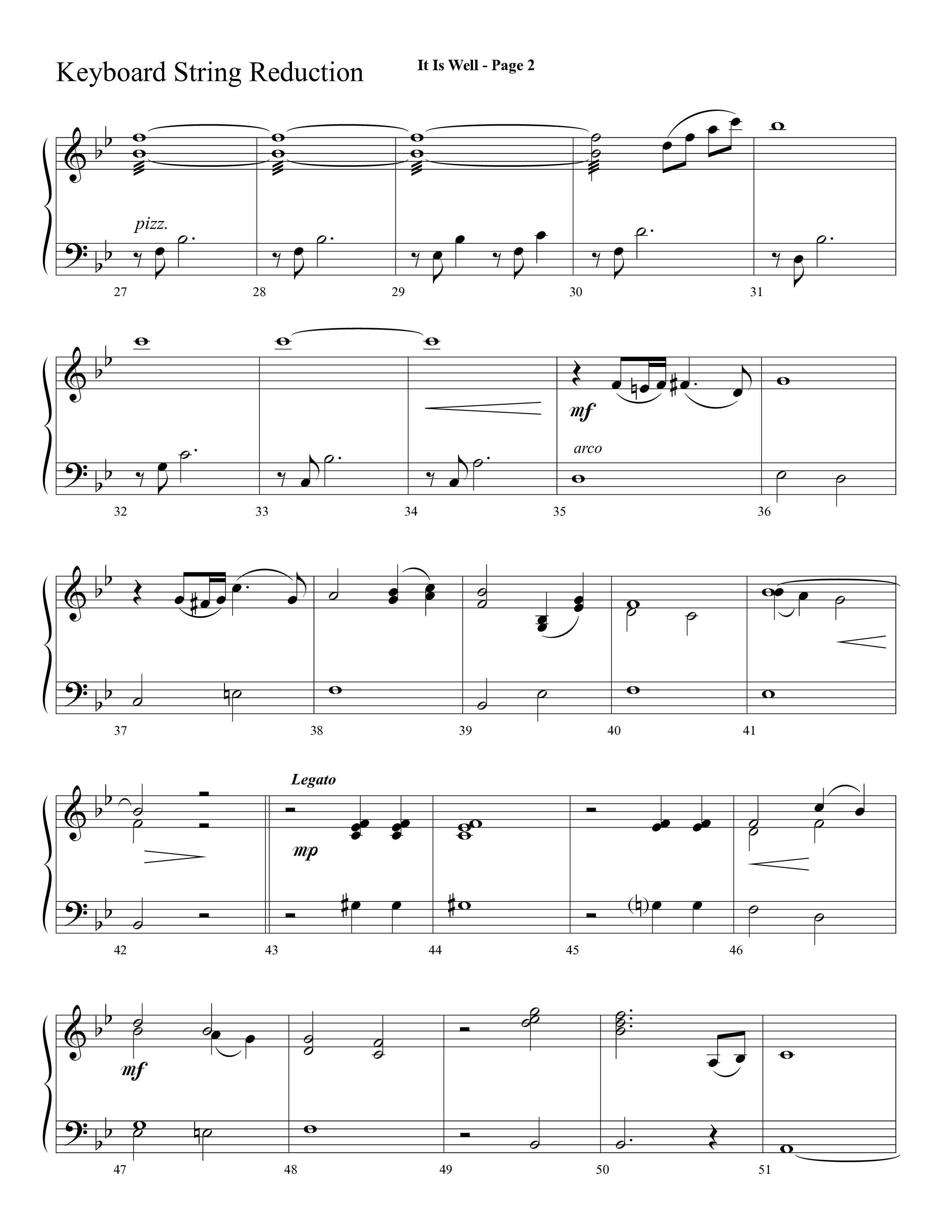It Is Well (Choral Anthem SATB) String Reduction (Lifeway Choral / Arr. Dave Williamson)