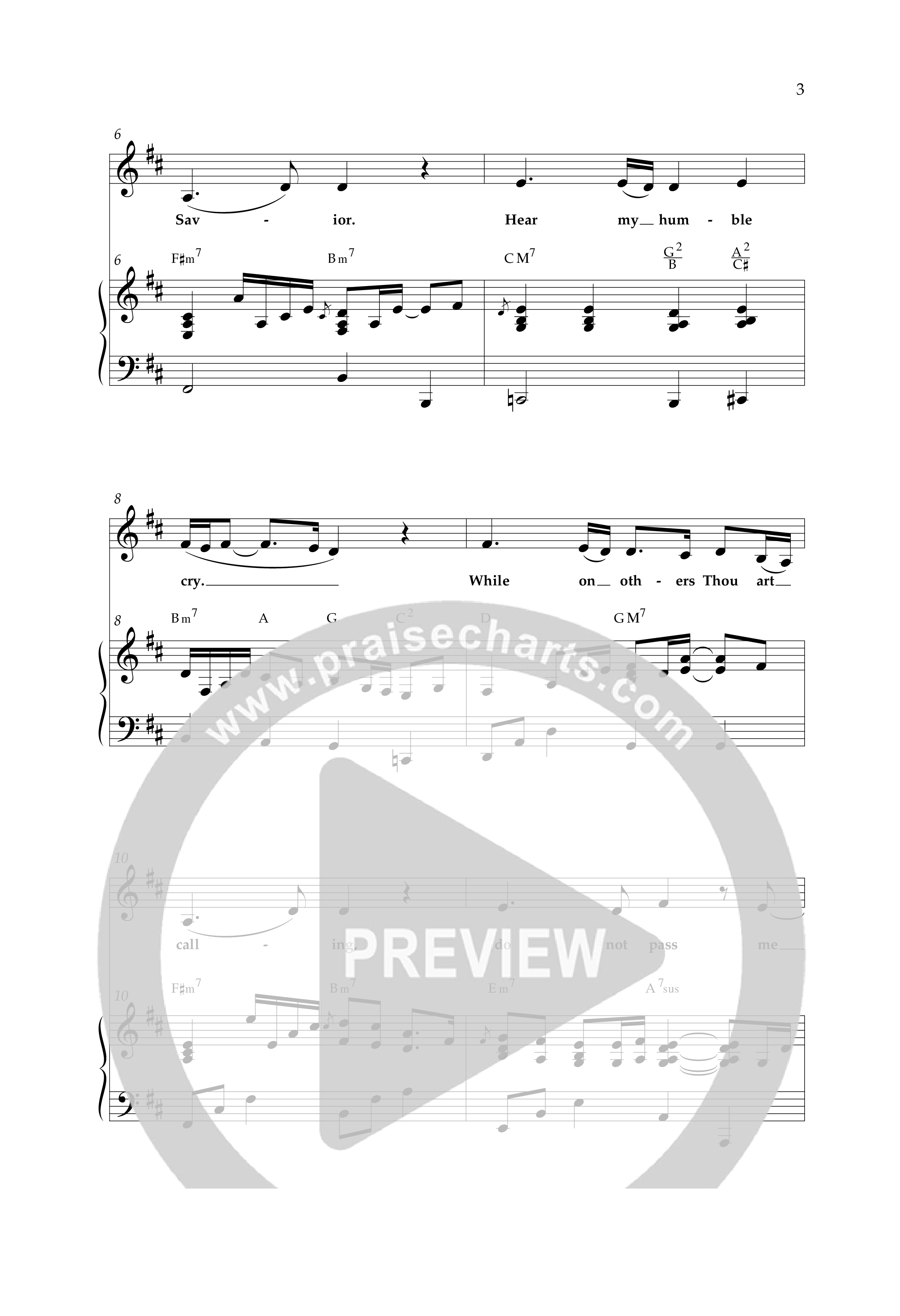 Jesus I Come (with Pass Me Not) (Choral Anthem SATB) Anthem (SATB/Piano) (Lifeway Choral / Arr. Cliff Duren)