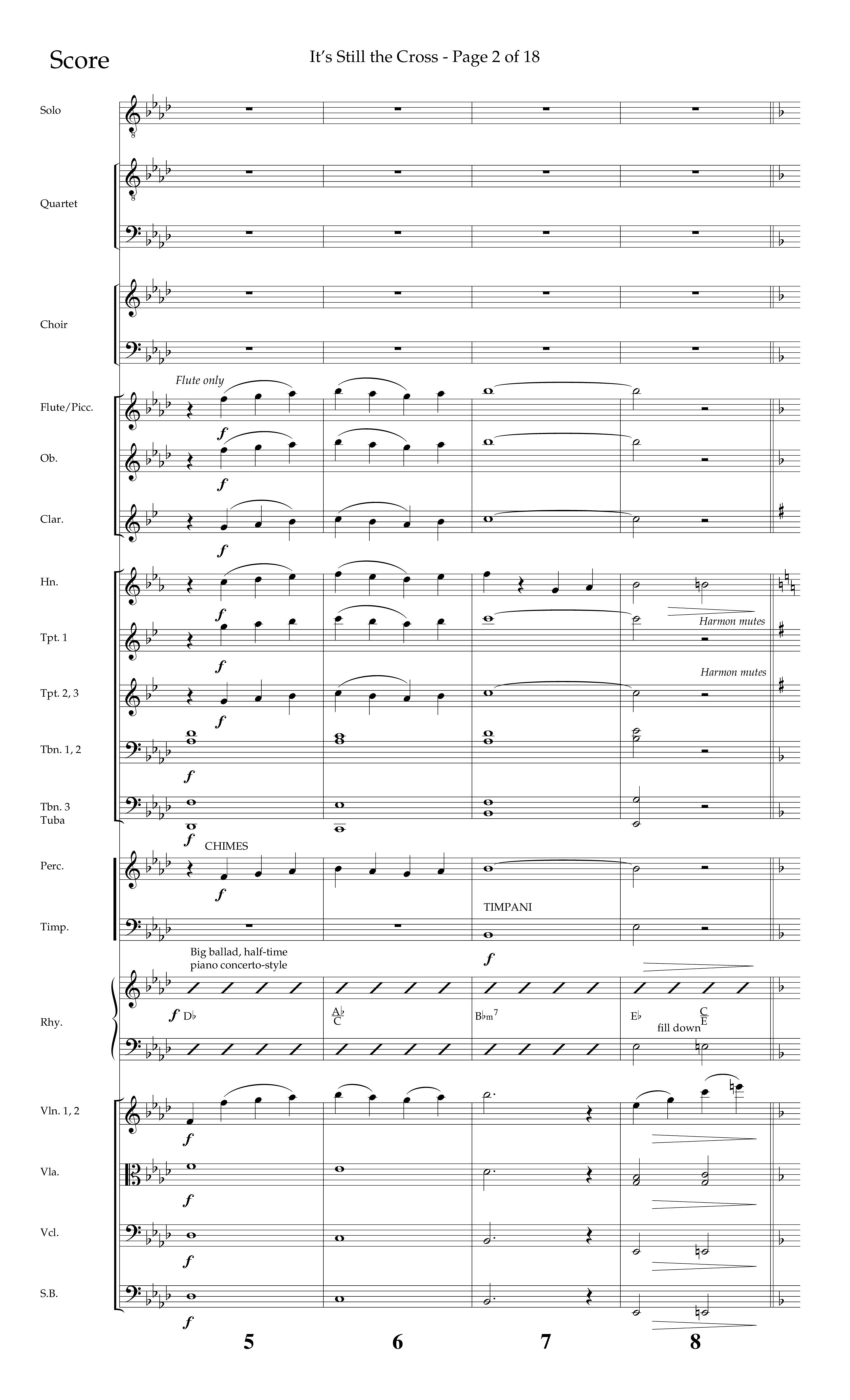 It’s Still The Cross (Choral Anthem SATB) Conductor's Score (Lifeway Choral / Arr. Dave Williamson)