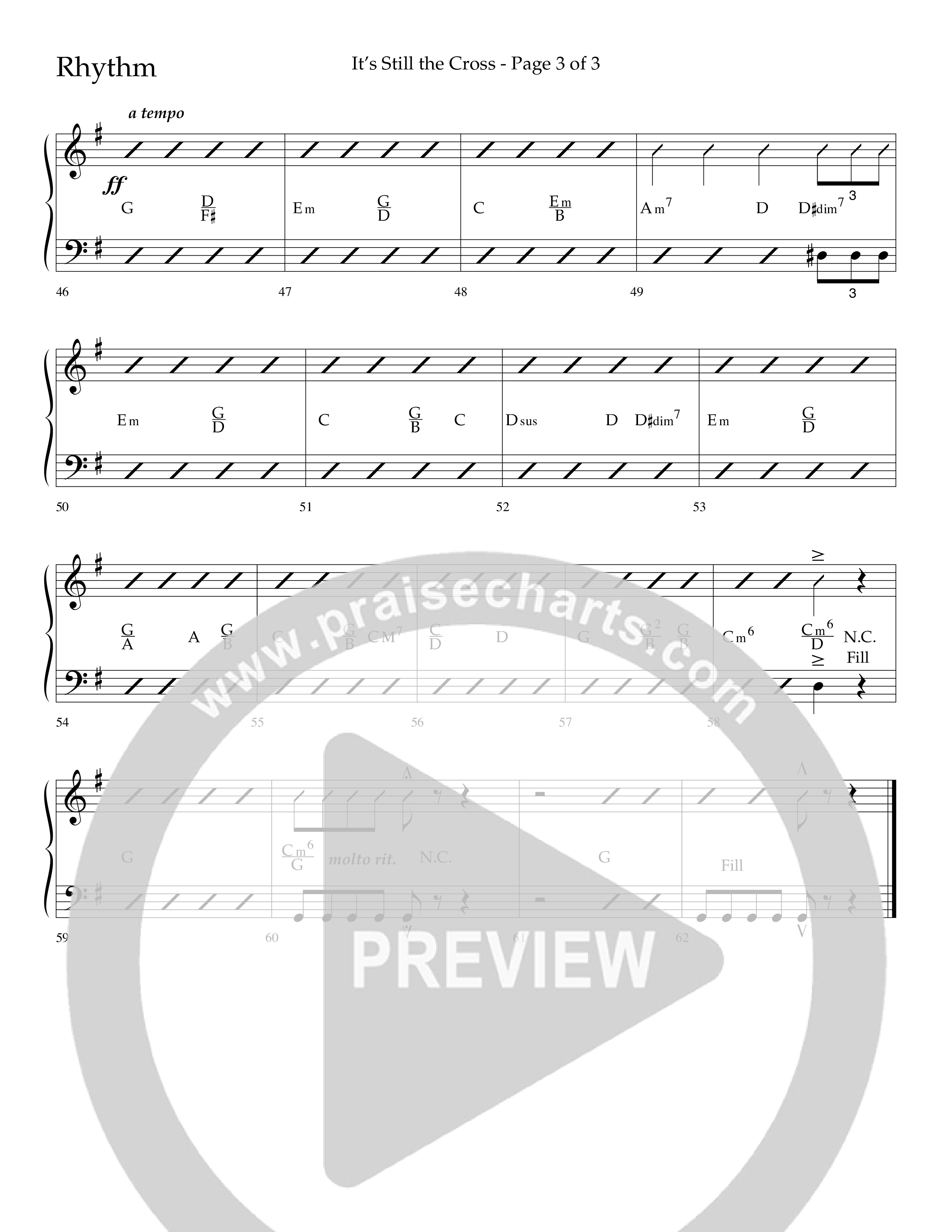 It’s Still The Cross (Choral Anthem SATB) Lead Melody & Rhythm (Lifeway Choral / Arr. Dave Williamson)
