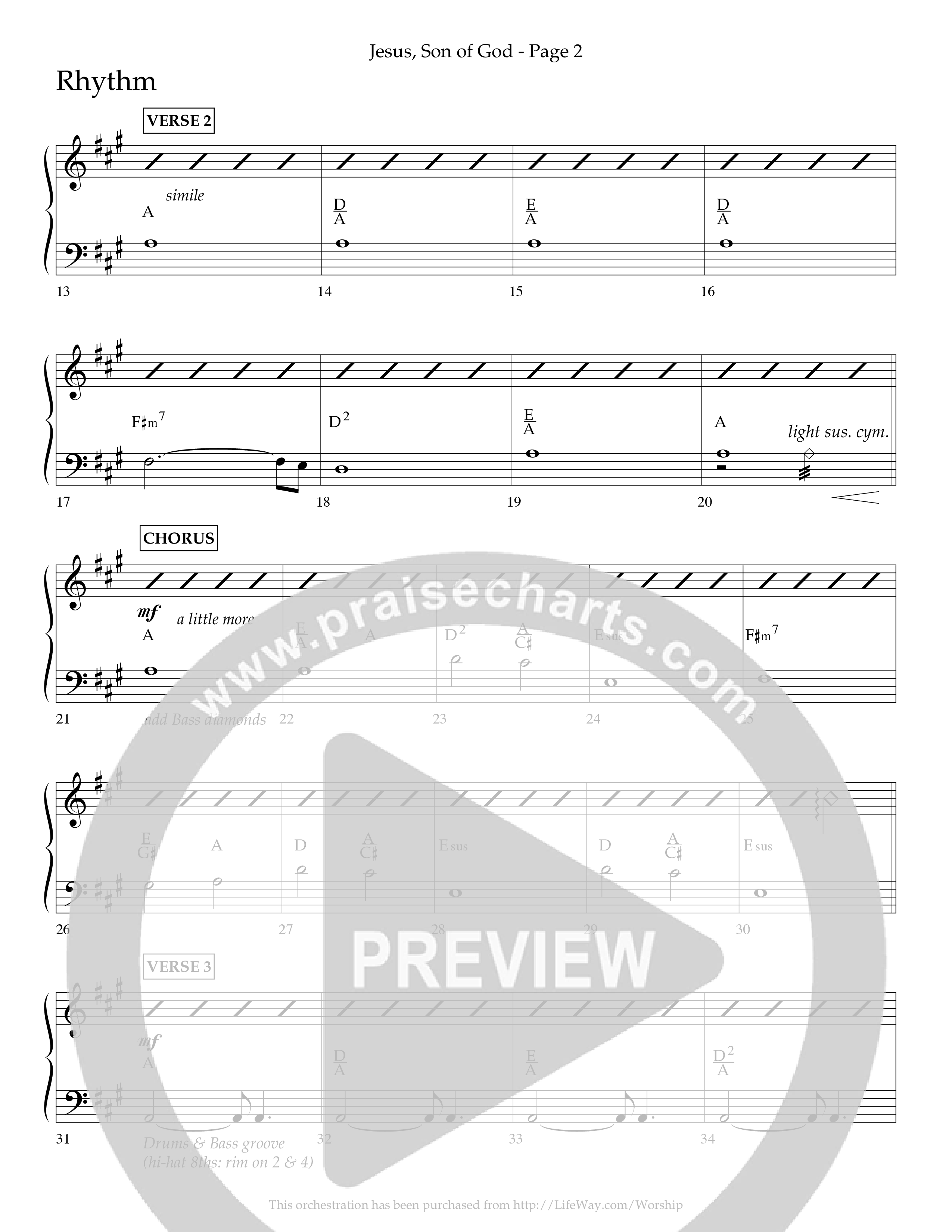 Jesus Son Of God (Choral Anthem SATB) Lead Melody & Rhythm (Lifeway Choral / Arr. Travis Cottrell)