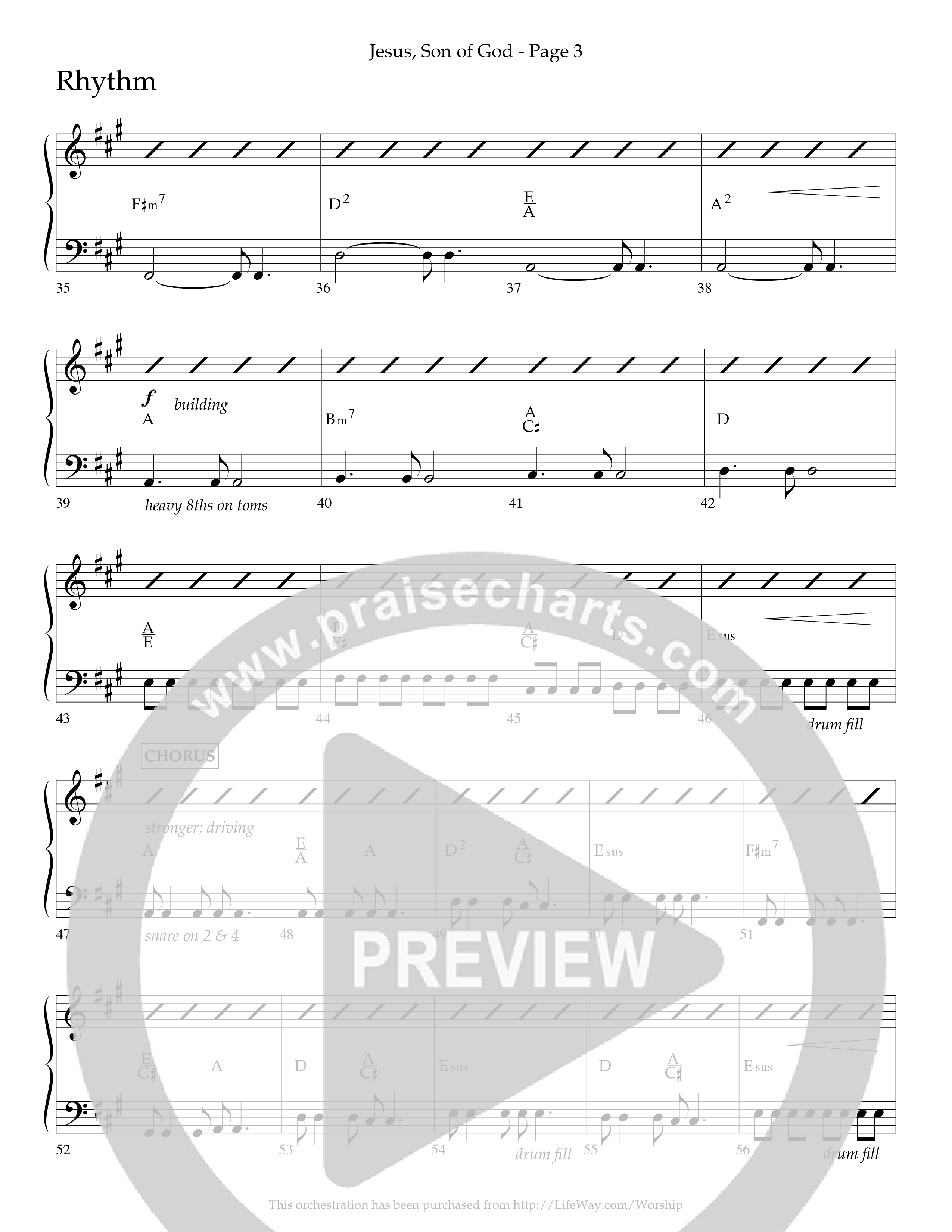 Jesus Son Of God (Choral Anthem SATB) Lead Melody & Rhythm (Lifeway Choral / Arr. Travis Cottrell)