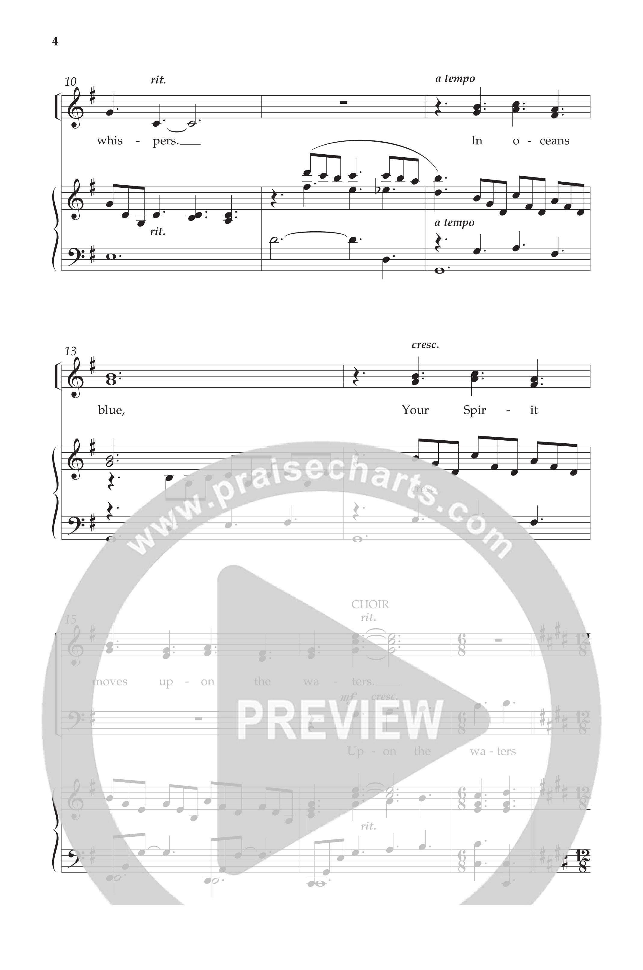 In Pastures Green (Choral Anthem SATB) Anthem (SATB/Piano) (Lifeway Choral / Arr. Phillip Keveren)