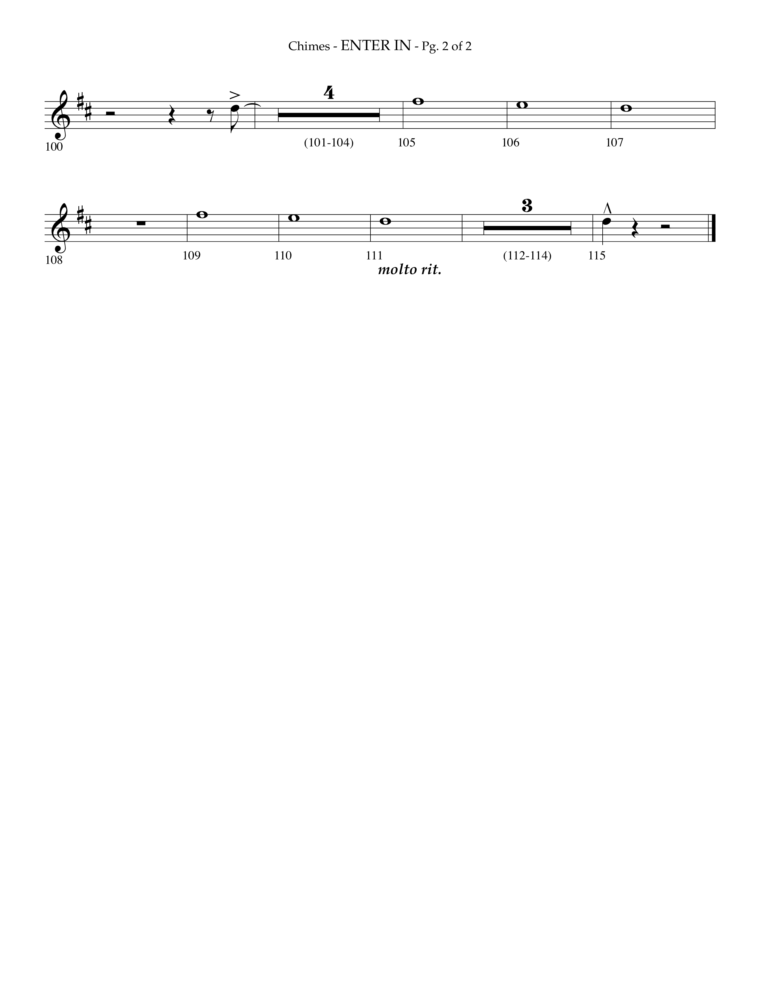 Enter In (Choral Anthem SATB) Chimes (Lifeway Choral / Arr. Phillip Keveren)