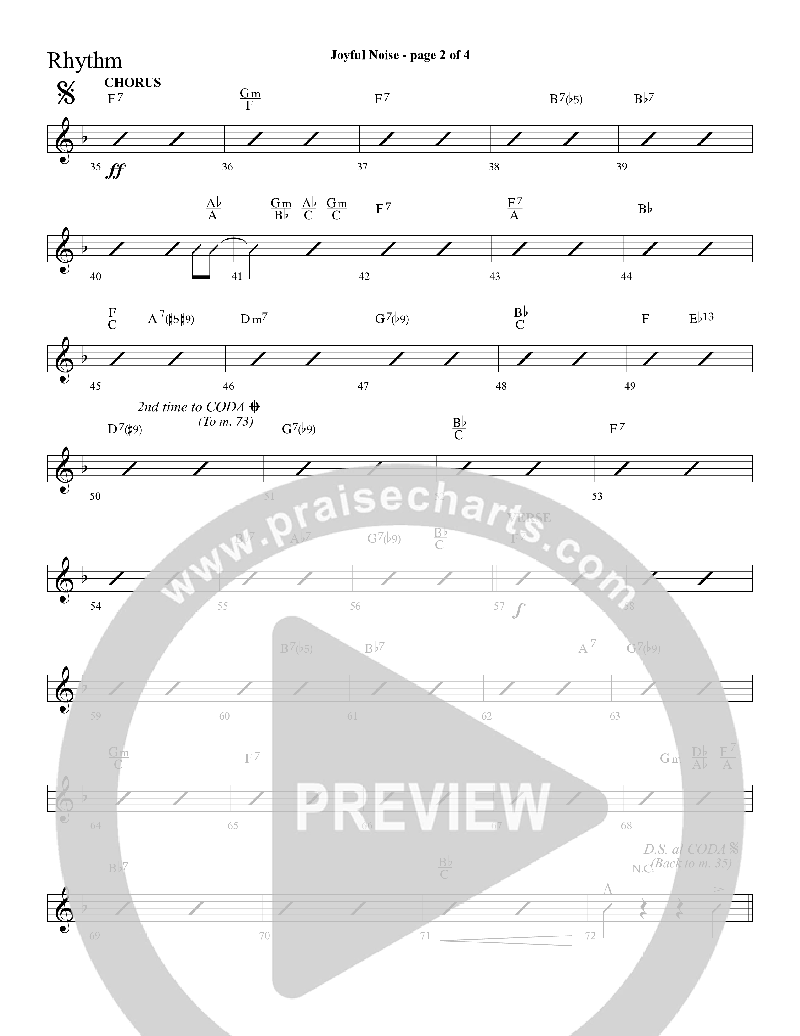 Joyful Noise (Choral Anthem SATB) Lead Melody & Rhythm (Lifeway Choral / Arr. Cliff Duren)