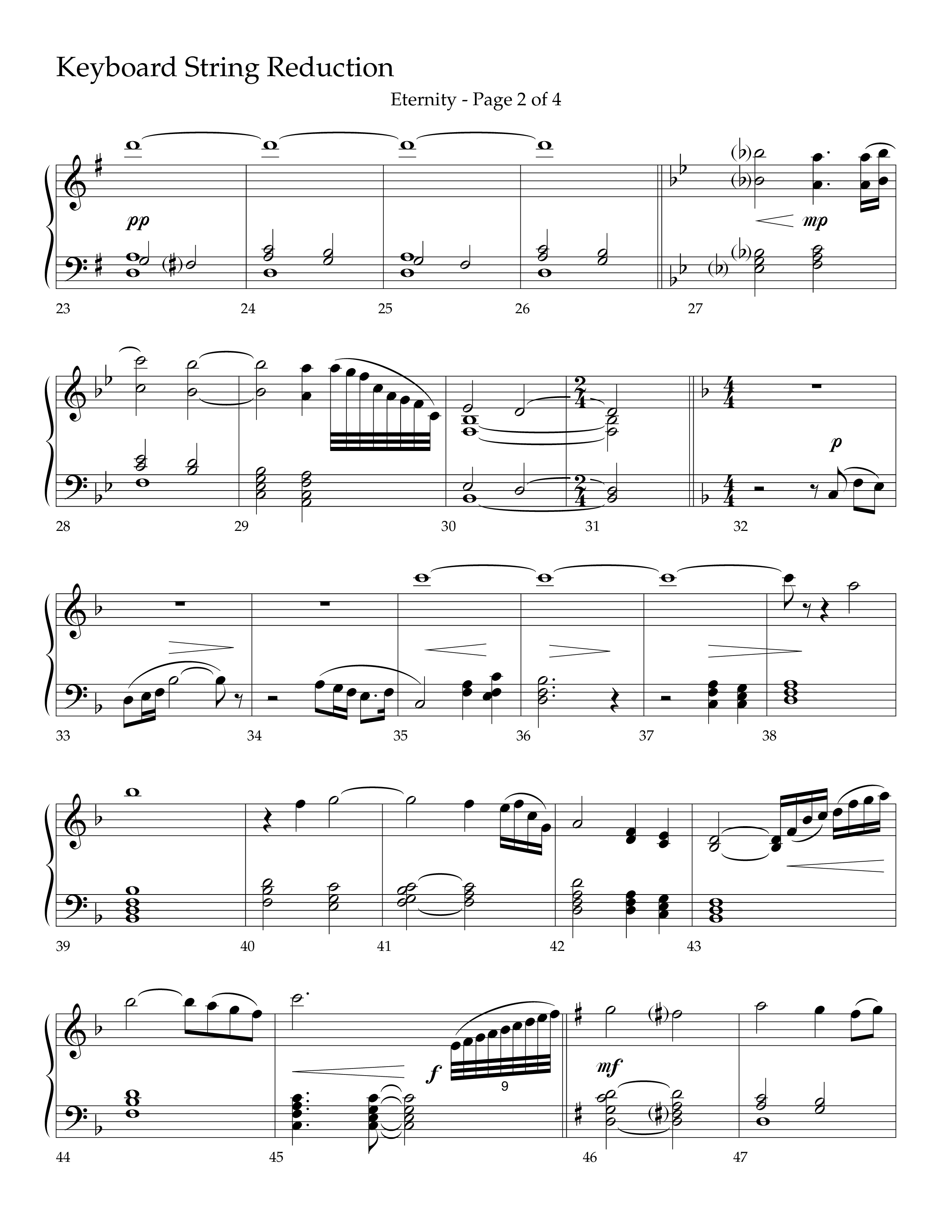 Eternity (Choral Anthem SATB) String Reduction (Lifeway Choral / Arr. Bradley Knight)