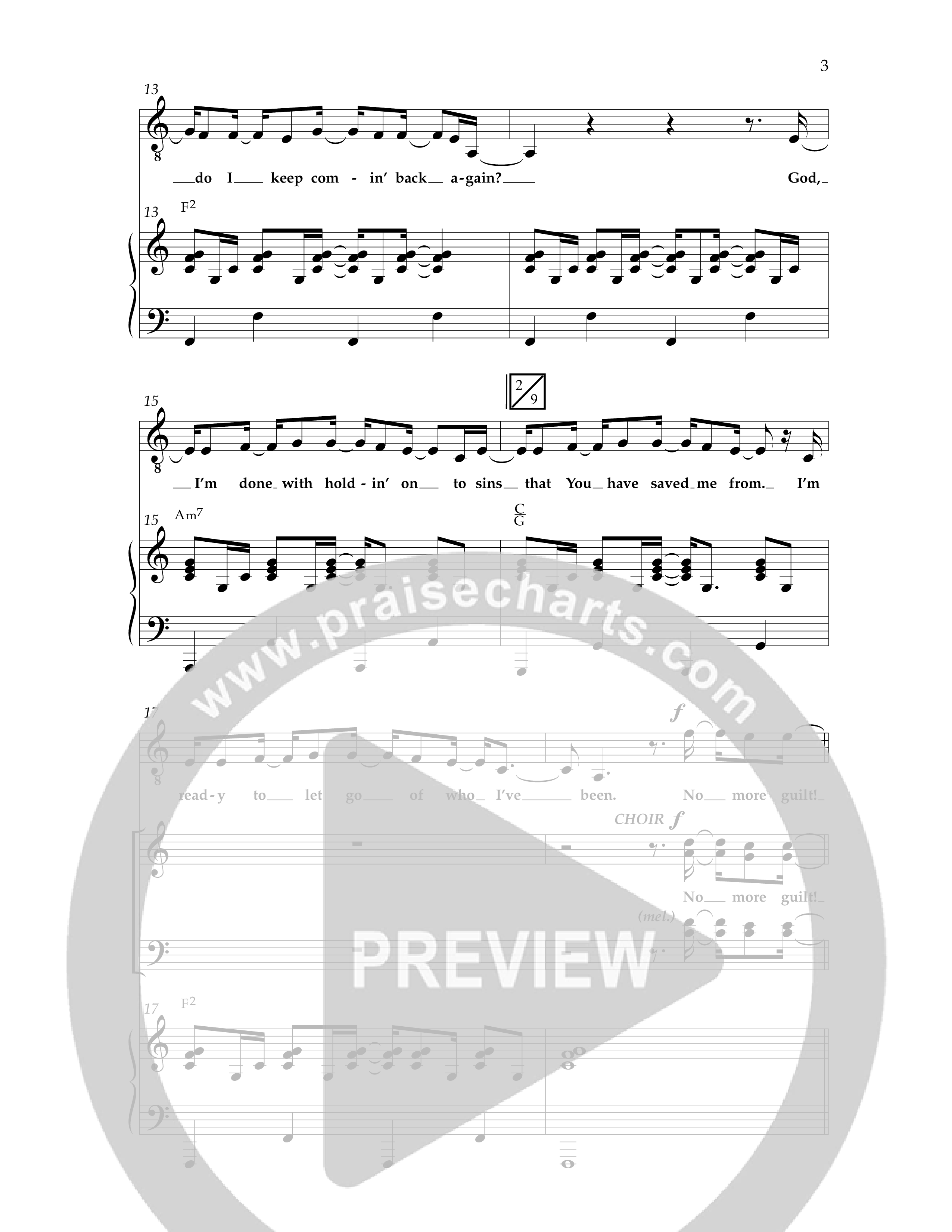 No More (Choral Anthem SATB) Anthem (SATB/Piano) (Lifeway Choral / Arr. Cliff Duren)