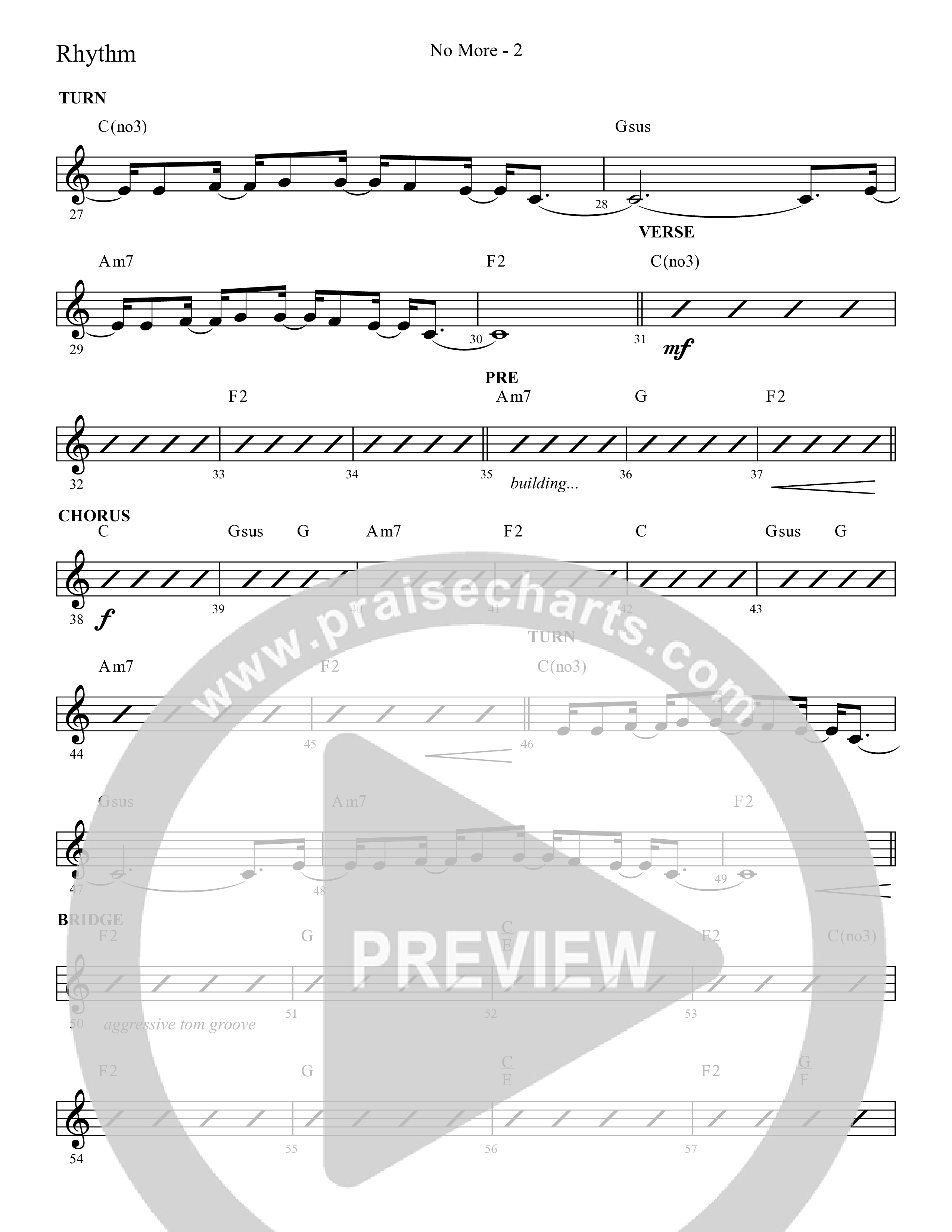 No More (Choral Anthem SATB) Lead Melody & Rhythm (Lifeway Choral / Arr. Cliff Duren)