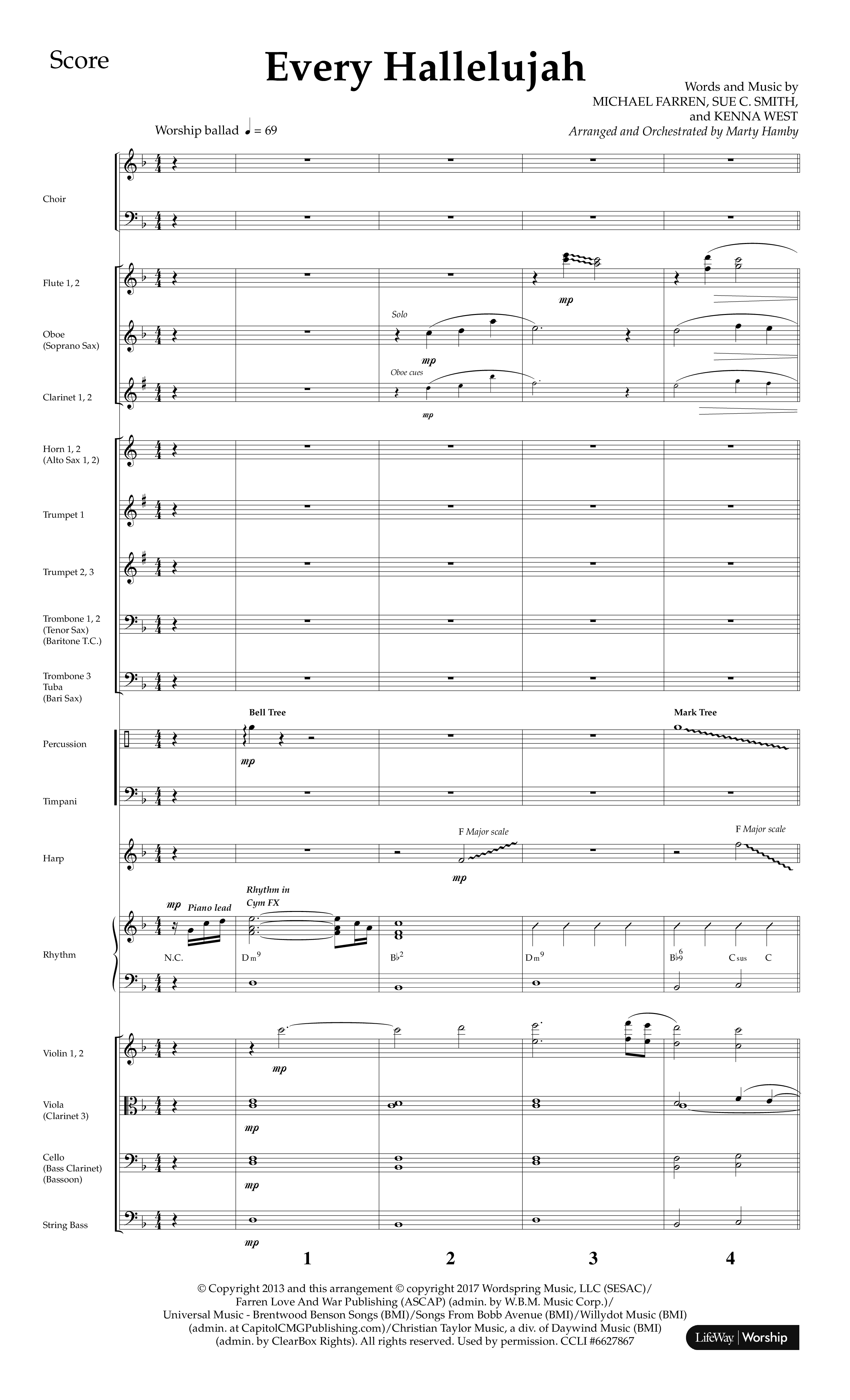 Every Hallelujah (Choral Anthem SATB) Orchestration (Lifeway Choral / Arr. Marty Hamby)