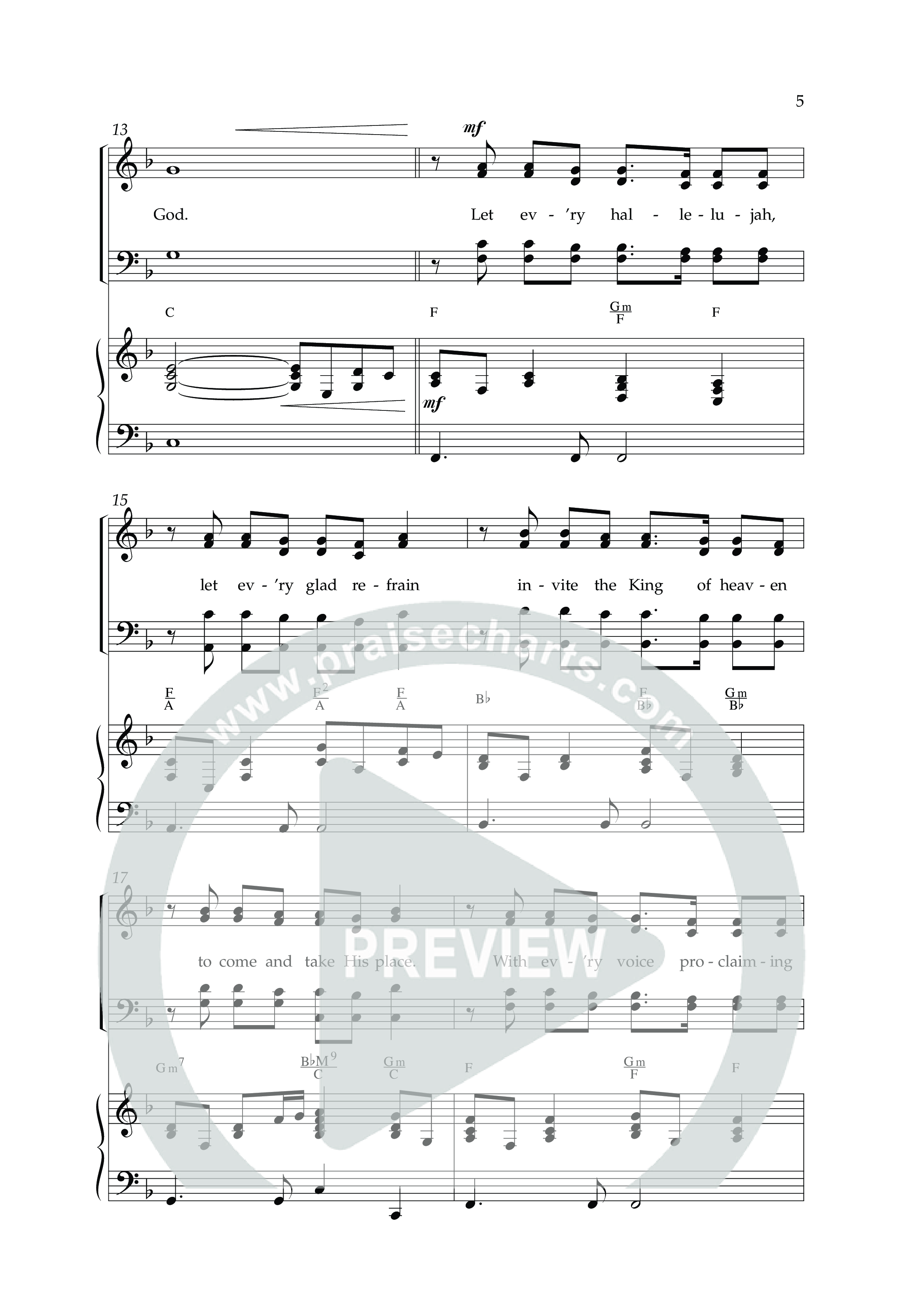 Every Hallelujah (Choral Anthem SATB) Anthem (SATB/Piano) (Lifeway Choral / Arr. Marty Hamby)