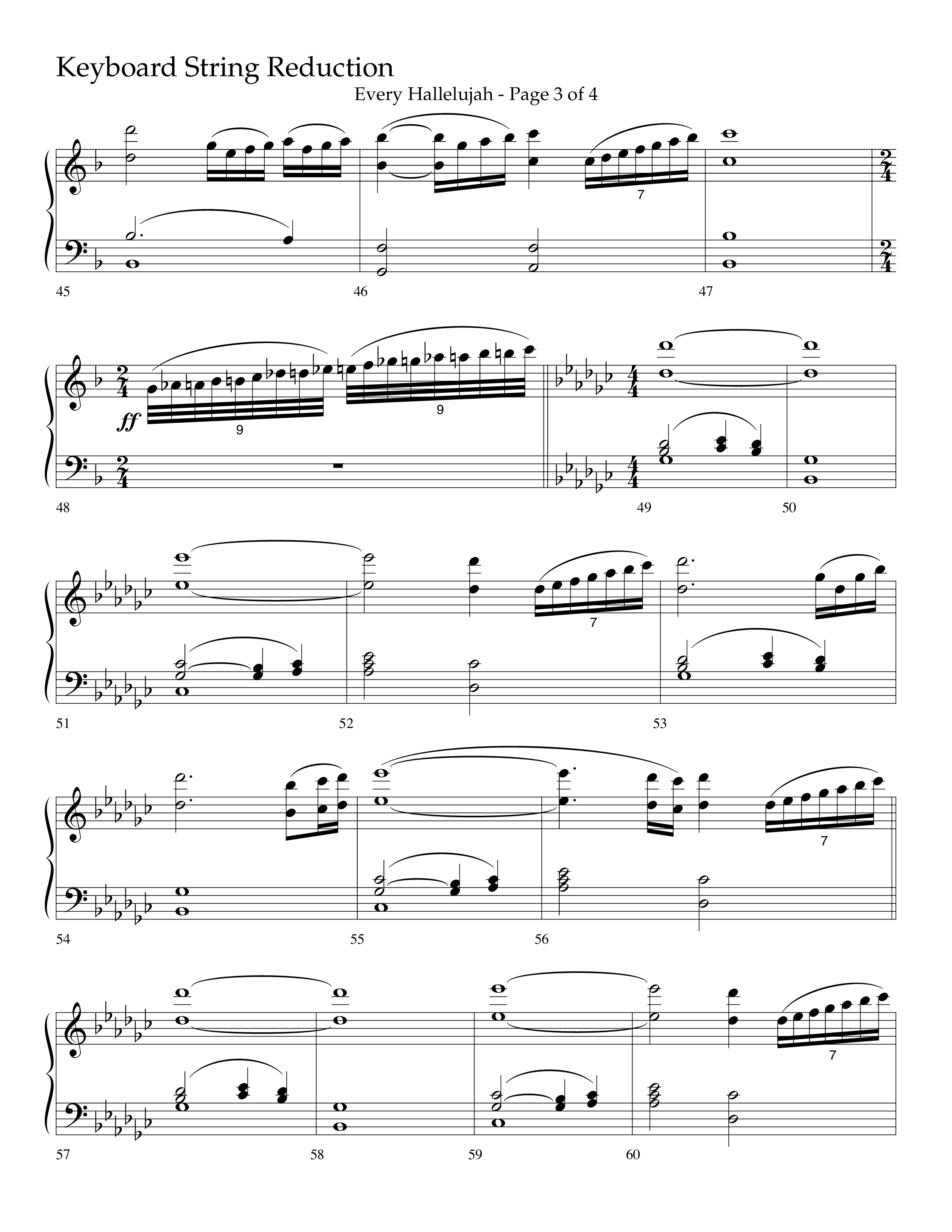 Every Hallelujah (Choral Anthem SATB) String Reduction (Lifeway Choral / Arr. Marty Hamby)