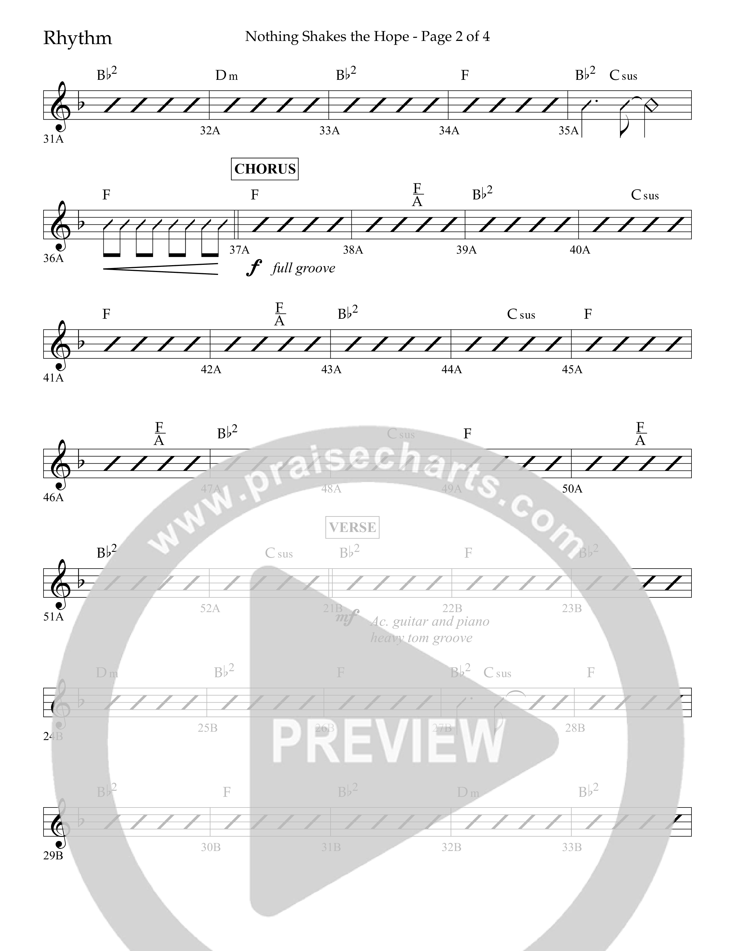 Nothing Shakes The Hope (Choral Anthem SATB) Lead Melody & Rhythm (Lifeway Choral / Arr. John Bolin / Arr. Don Koch / Orch. Cliff Duren)