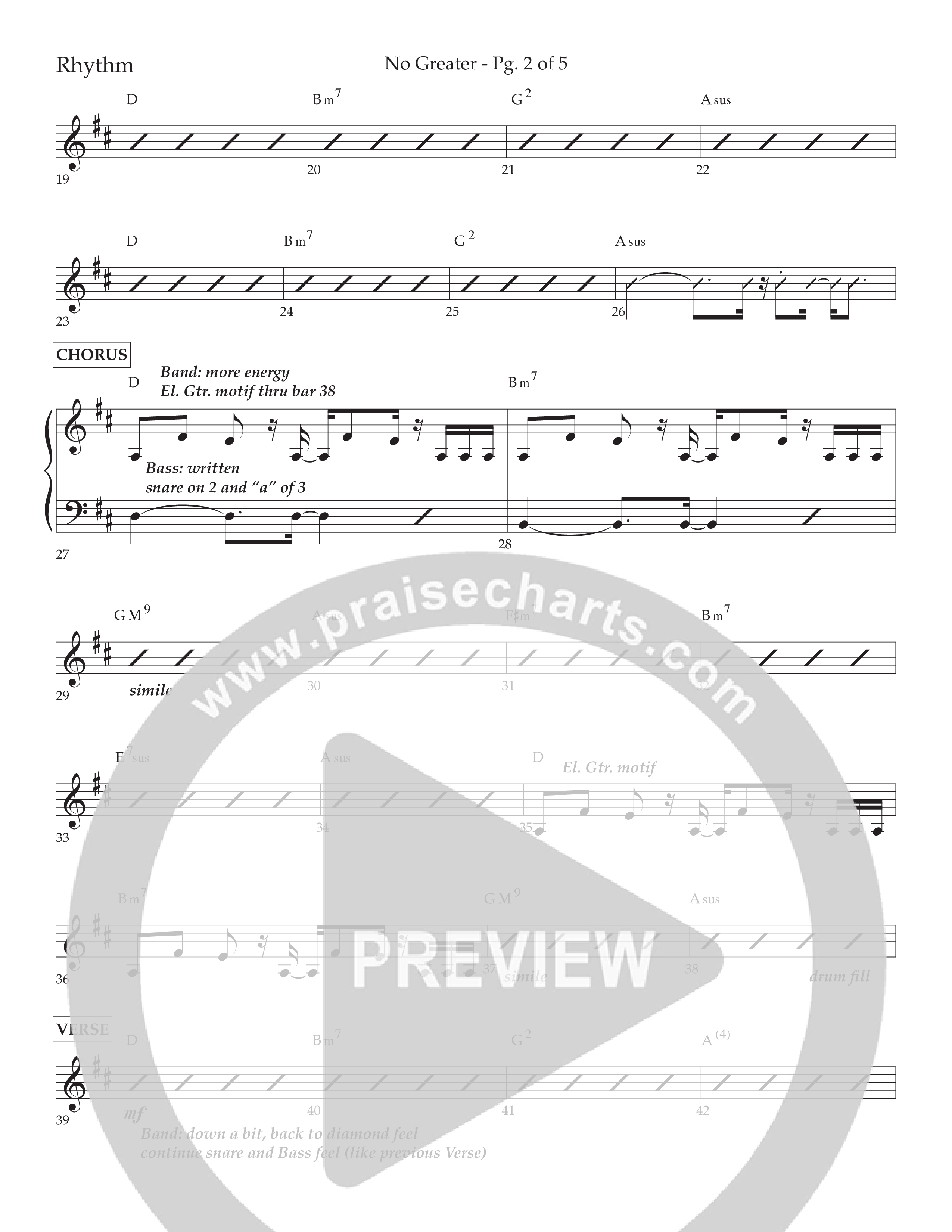 No Greater (Choral Anthem SATB) Lead Melody & Rhythm (Lifeway Choral / Arr. David Wise)