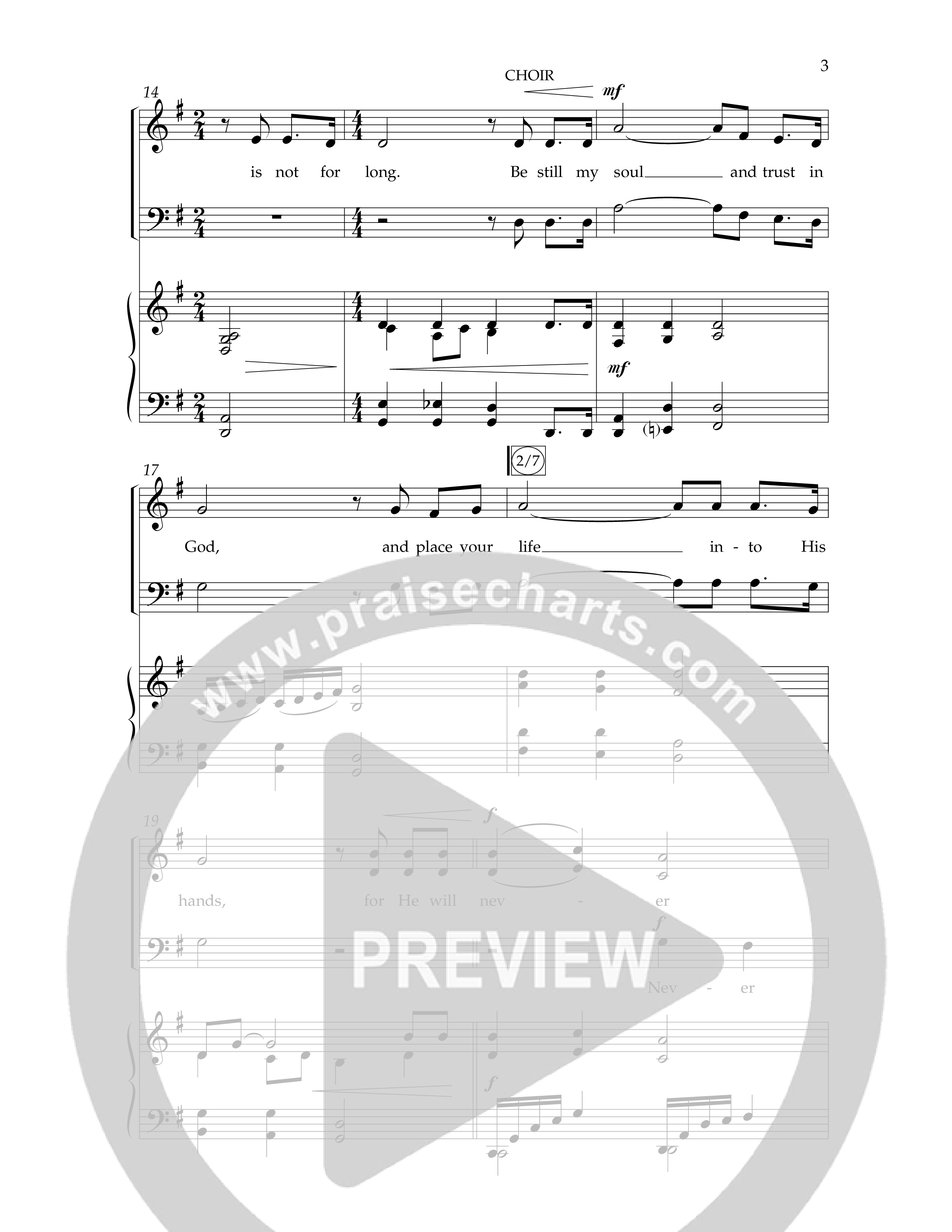 No Need To Fear (Choral Anthem SATB) Anthem (SATB/Piano) (Lifeway Choral / Arr. Danny Mitchell)