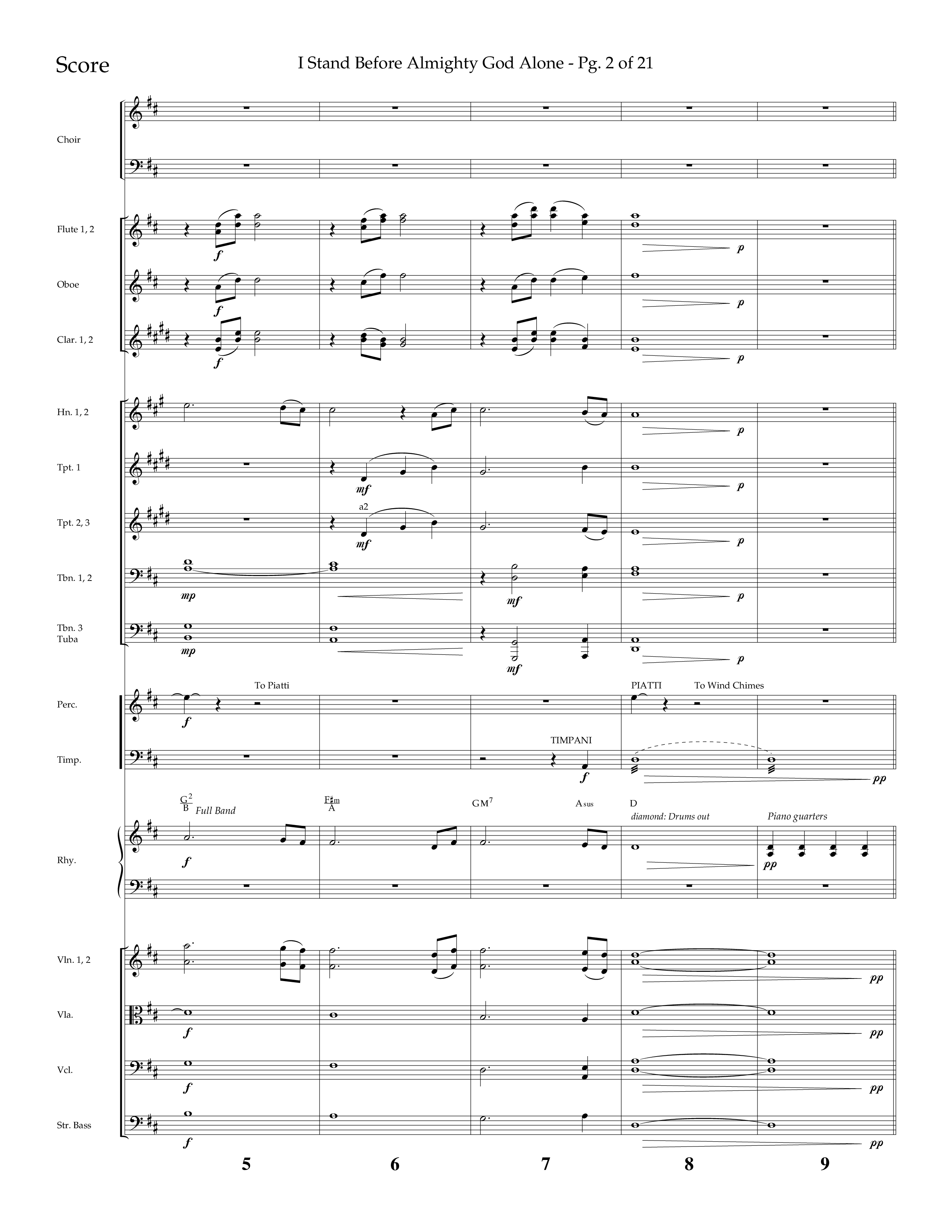 I Stand Before Almighty God Alone (Choral Anthem SATB) Conductor's Score (Lifeway Choral / Arr. Craig Adams / Orch. Phillip Keveren)