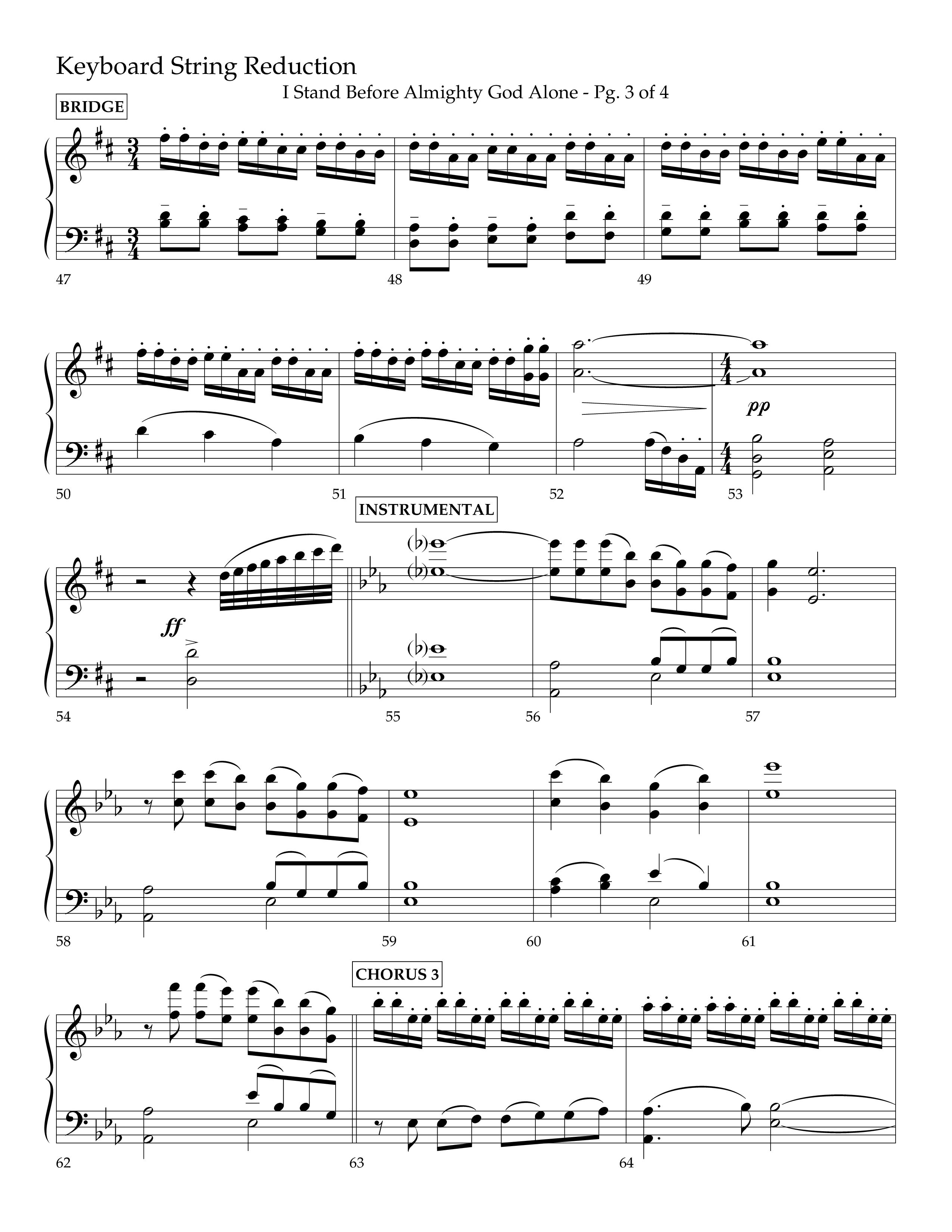 I Stand Before Almighty God Alone (Choral Anthem SATB) String Reduction (Lifeway Choral / Arr. Craig Adams / Orch. Phillip Keveren)