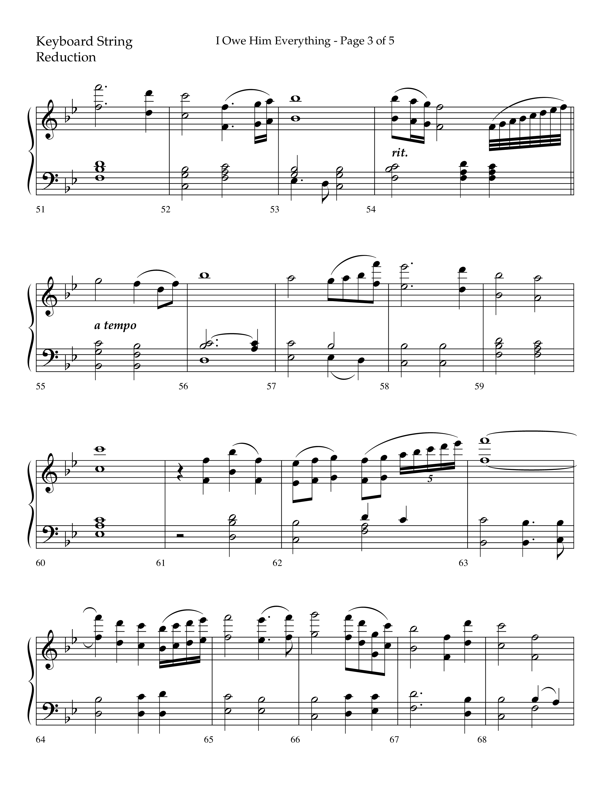 I Owe Him Everything (Choral Anthem SATB) String Reduction (Lifeway Choral / Arr. Marty Hamby)