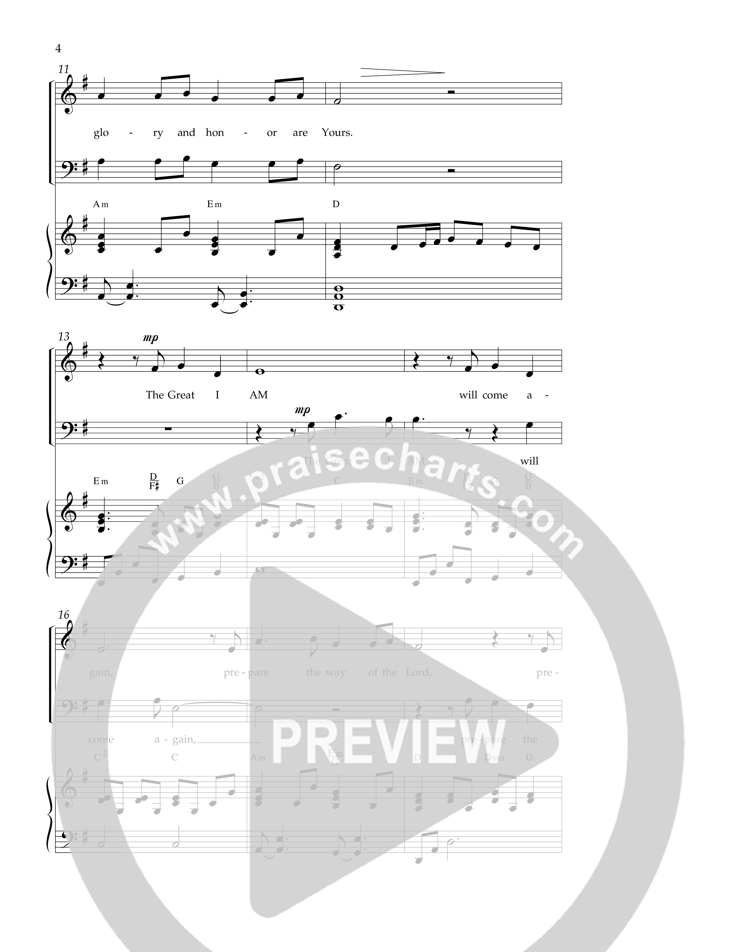 Hymn To His Coming (Choral Anthem SATB) Anthem (SATB/Piano) (Lifeway Choral / Arr. Russell Mauldin)