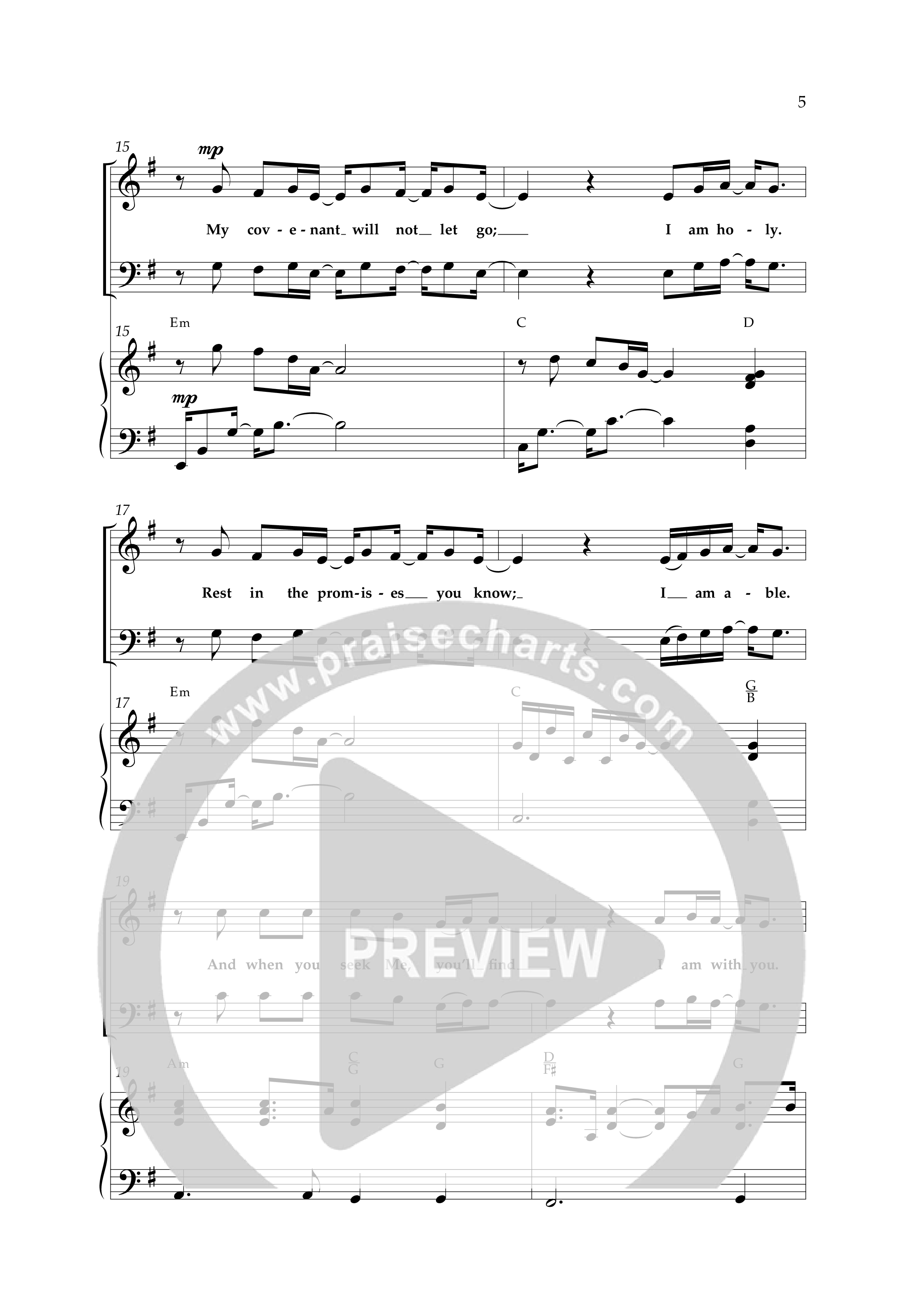 I Know The Plans (Choral Anthem SATB) Anthem (SATB/Piano) (Lifeway Choral / Arr. Cliff Duren)