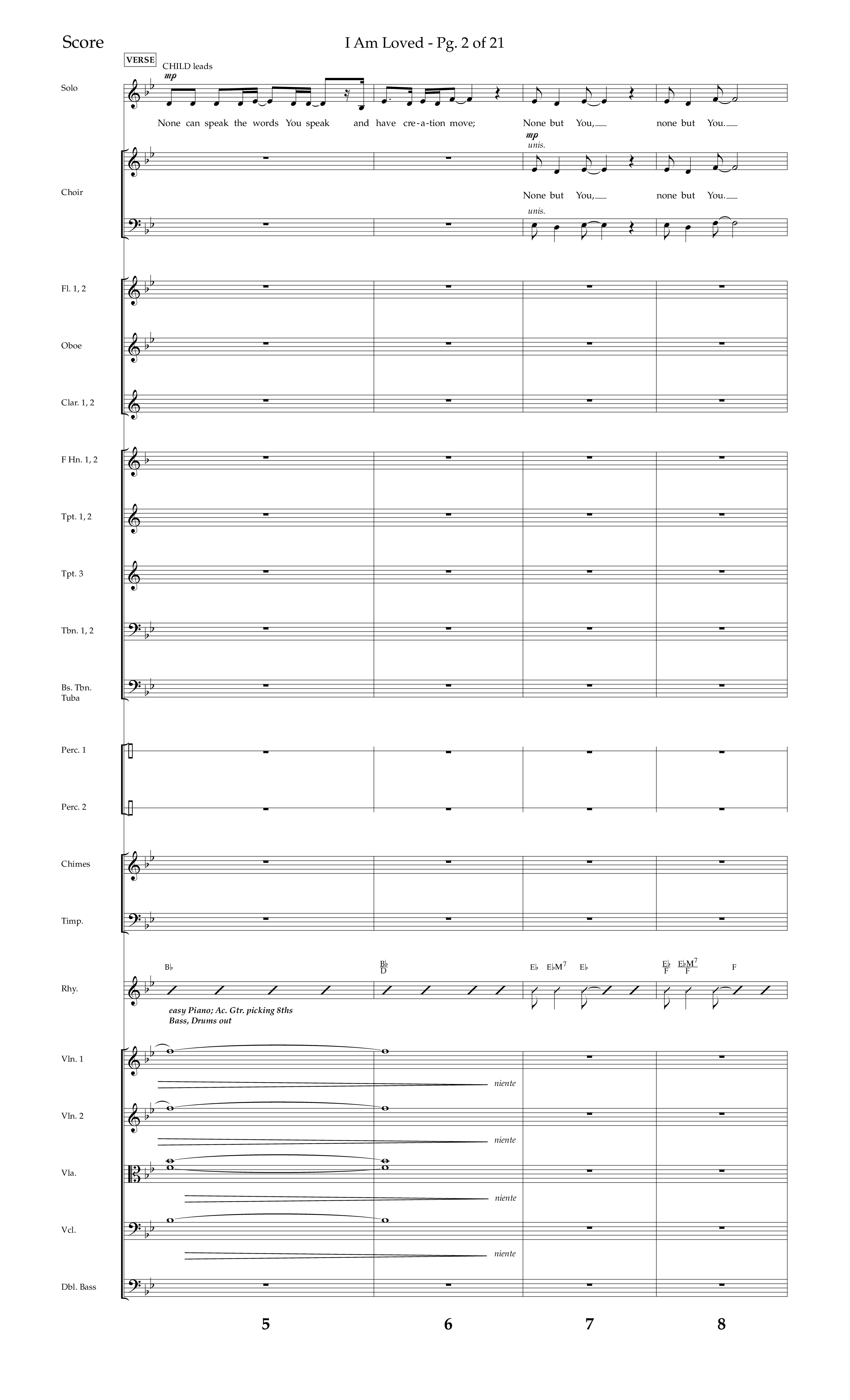 I Am Loved (Choral Anthem SATB) Conductor's Score (Lifeway Choral / Arr. John Bolin / Arr. Don Koch / Orch. Phillip Keveren)