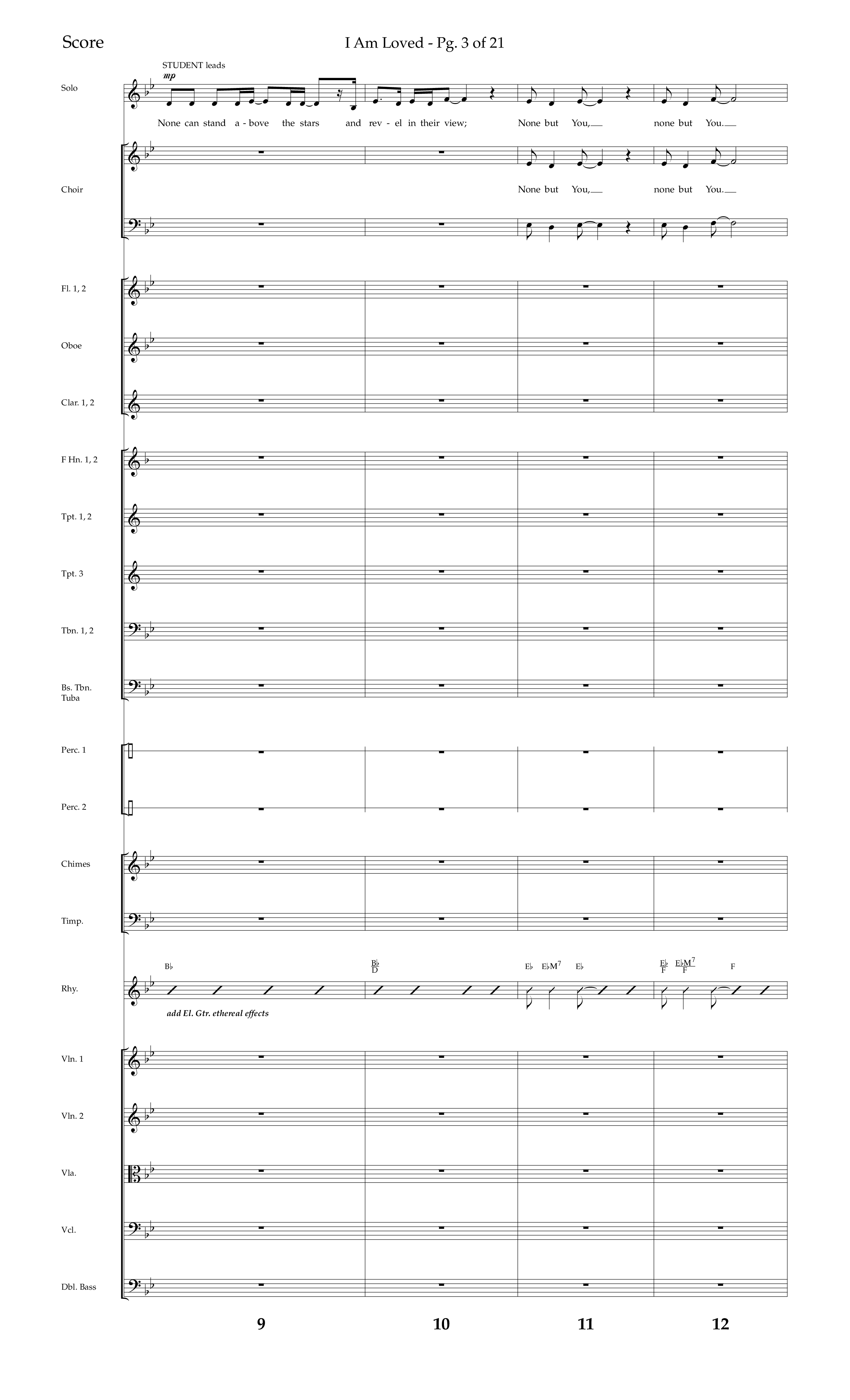 I Am Loved (Choral Anthem SATB) Conductor's Score (Lifeway Choral / Arr. John Bolin / Arr. Don Koch / Orch. Phillip Keveren)