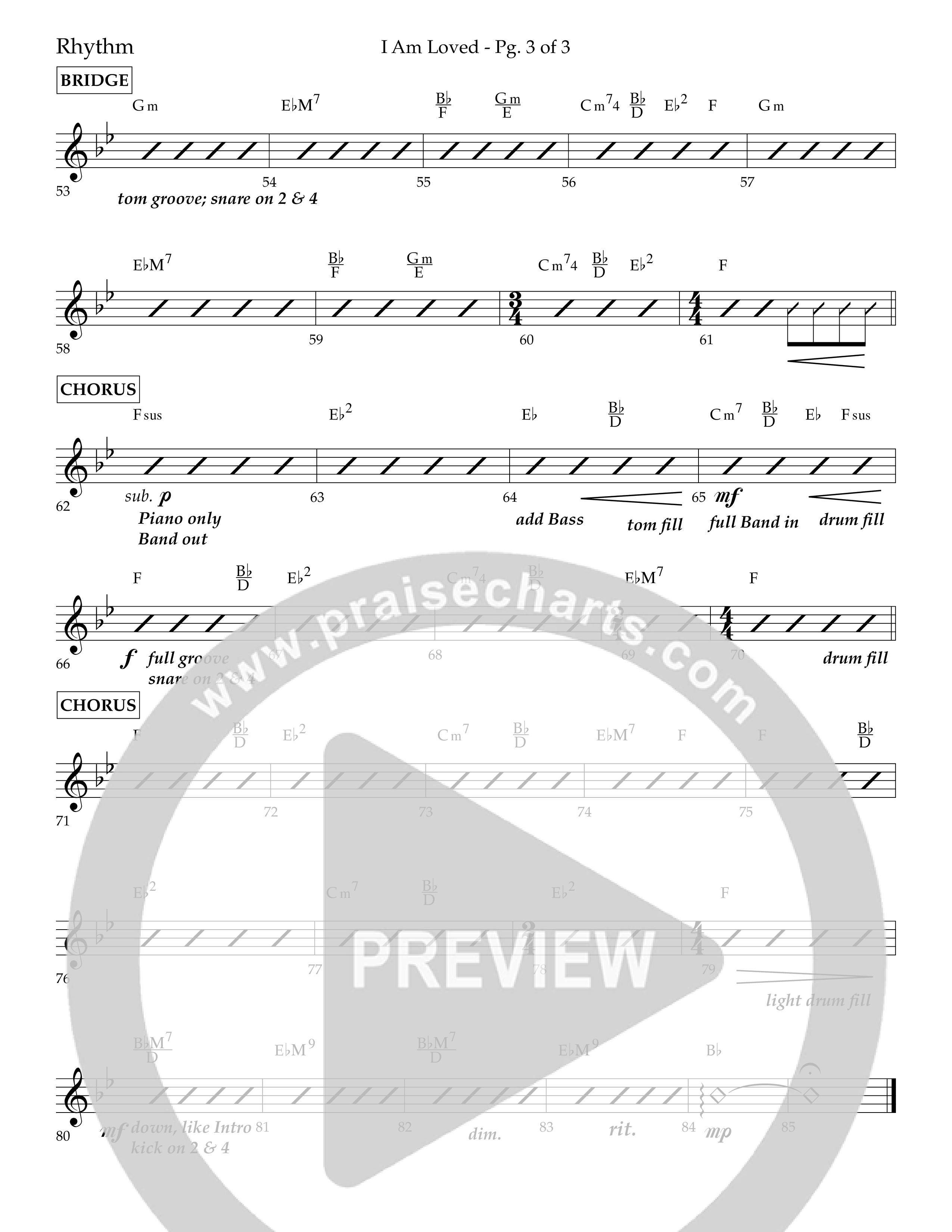 I Am Loved (Choral Anthem SATB) Lead Melody & Rhythm (Lifeway Choral / Arr. John Bolin / Arr. Don Koch / Orch. Philip Keveren)