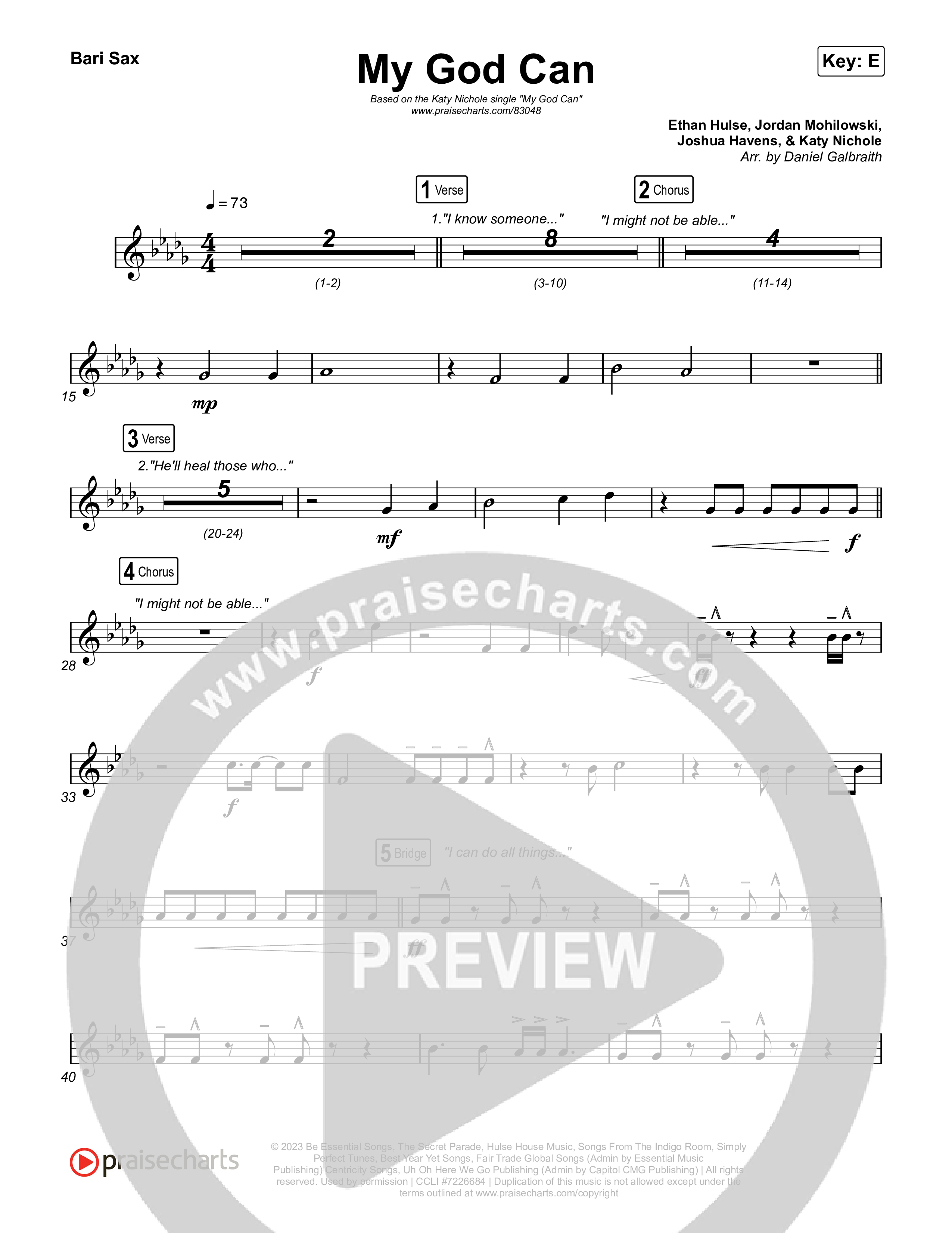 My God Can Bari Sax (Katy Nichole / Naomi Raine)