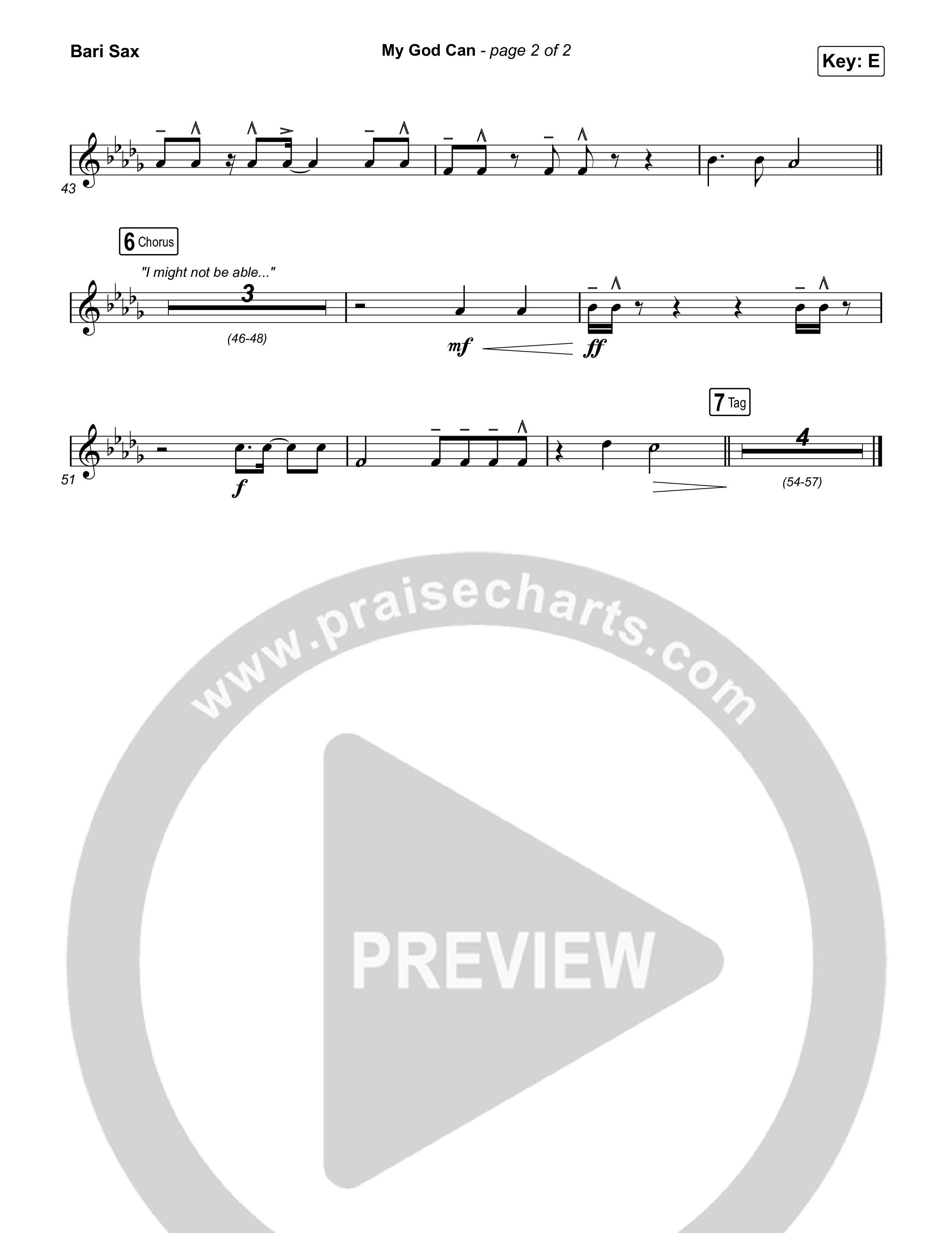 My God Can Bari Sax (Katy Nichole / Naomi Raine)