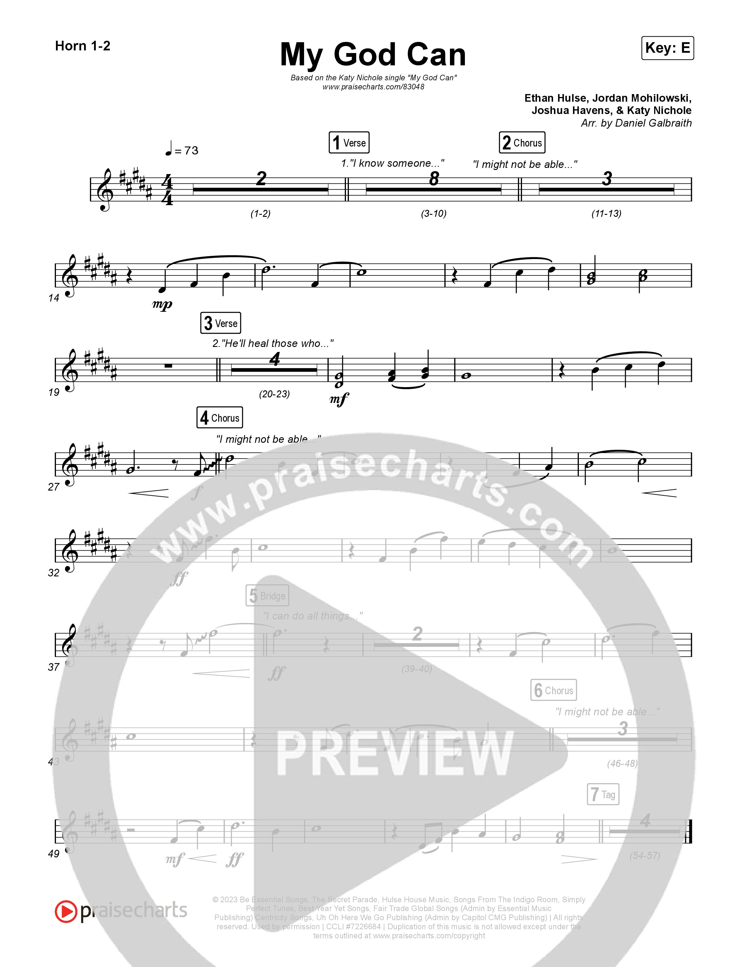 My God Can Brass Pack (Katy Nichole / Naomi Raine)