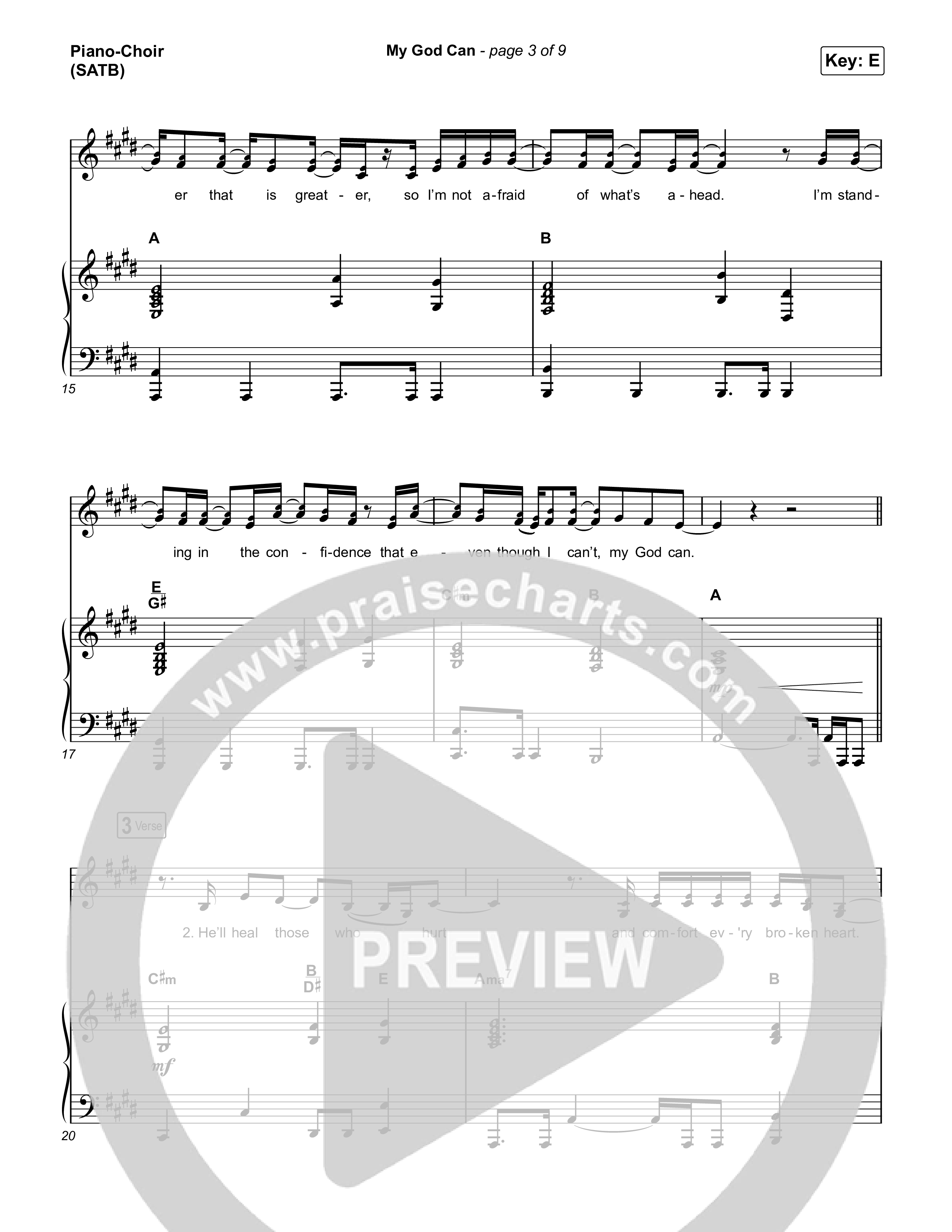 My God Can Piano/Vocal Pack (Katy Nichole / Naomi Raine)