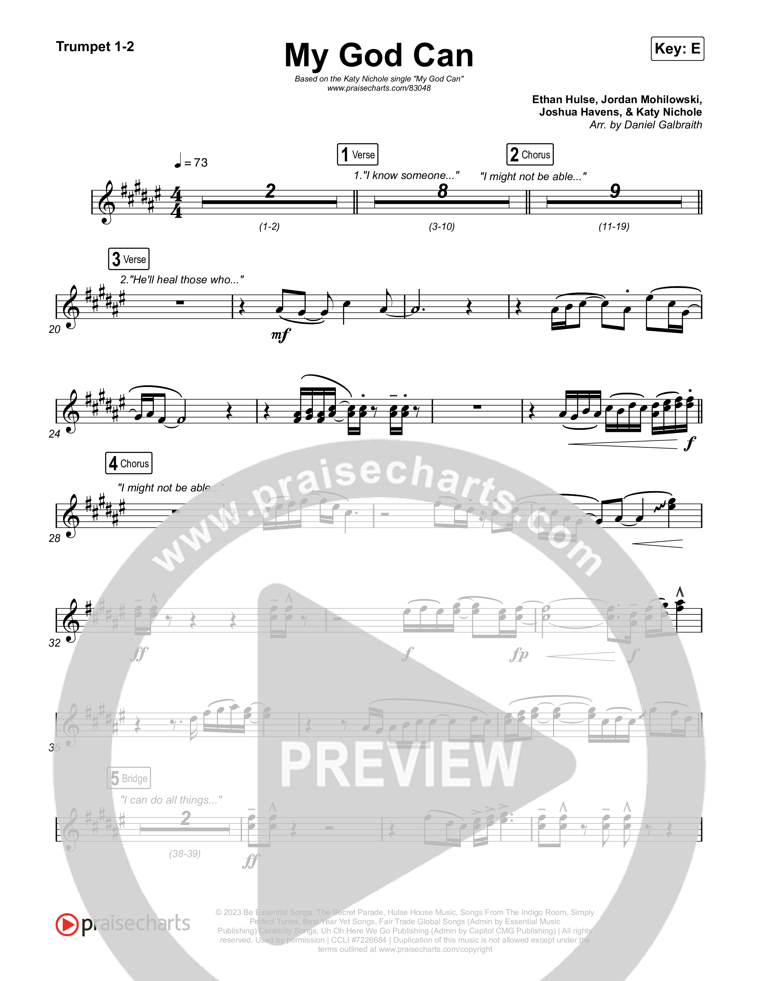 My God Can Brass Pack (Katy Nichole / Naomi Raine)