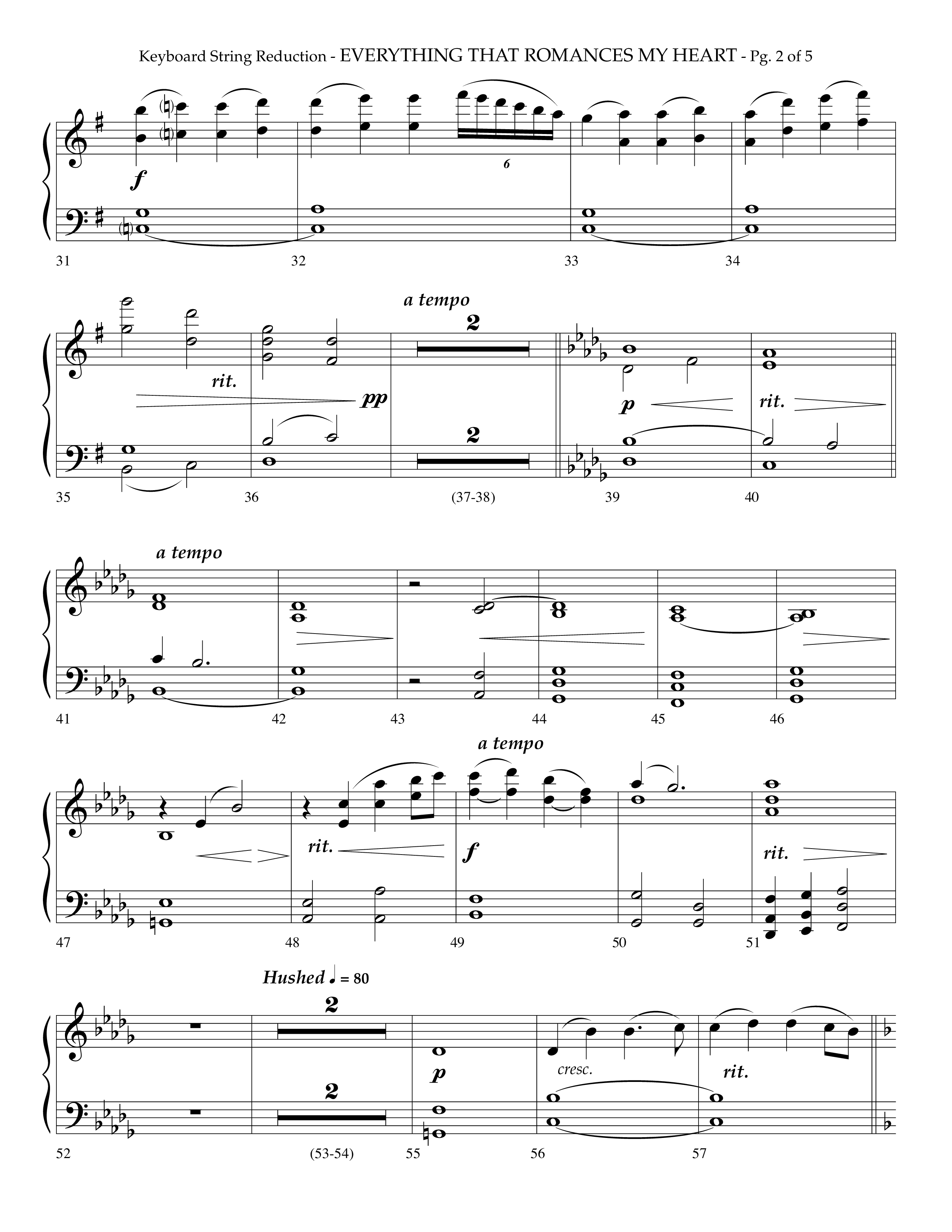 Everything That Romances My Heart (Choral Anthem SATB) String Reduction (Lifeway Choral / Arr. Phillip Keveren)
