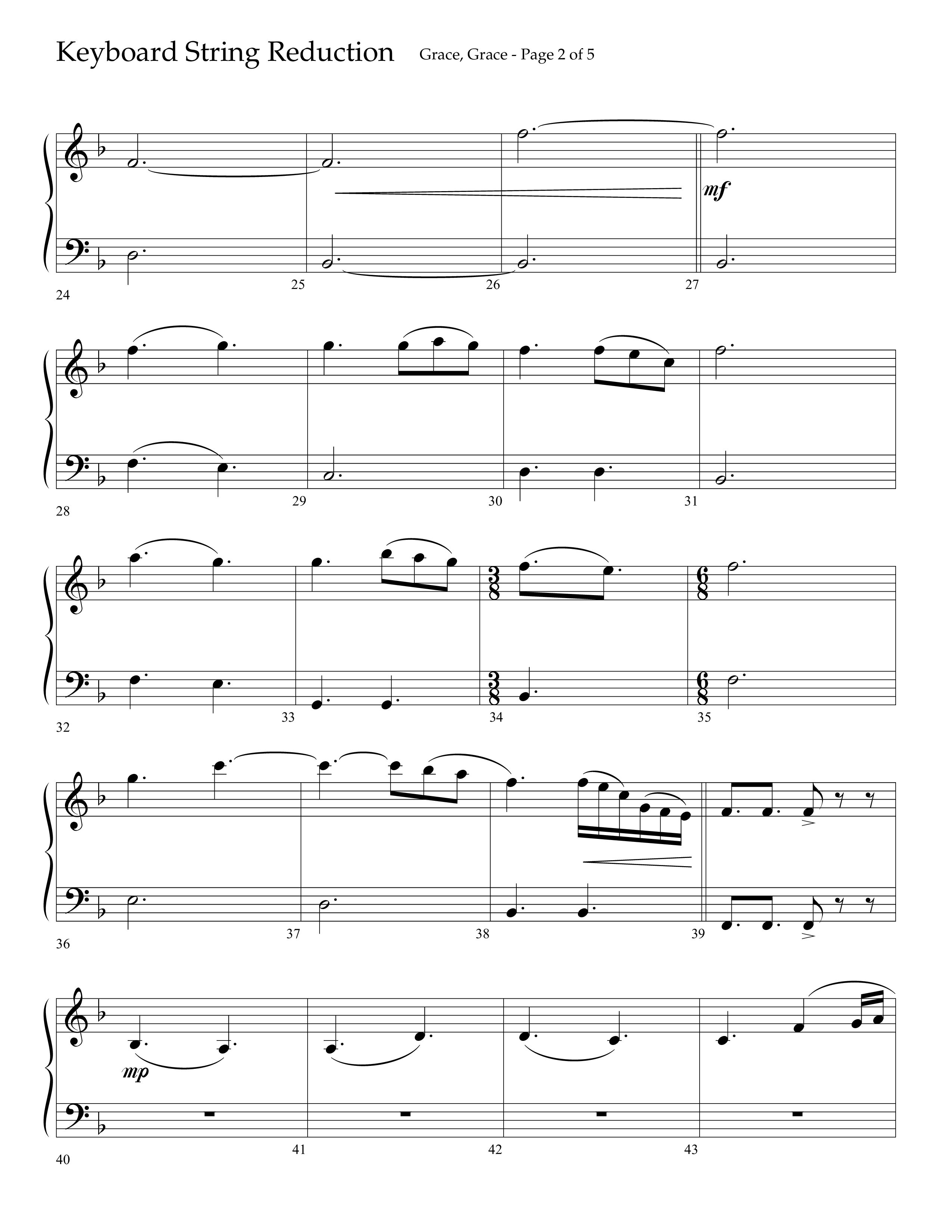 Grace Grace (Choral Anthem SATB) String Reduction (Lifeway Choral / Arr. John Bolin / Arr. Don Koch / Arr. Eric Belvin / Orch. Daniel Semsen)