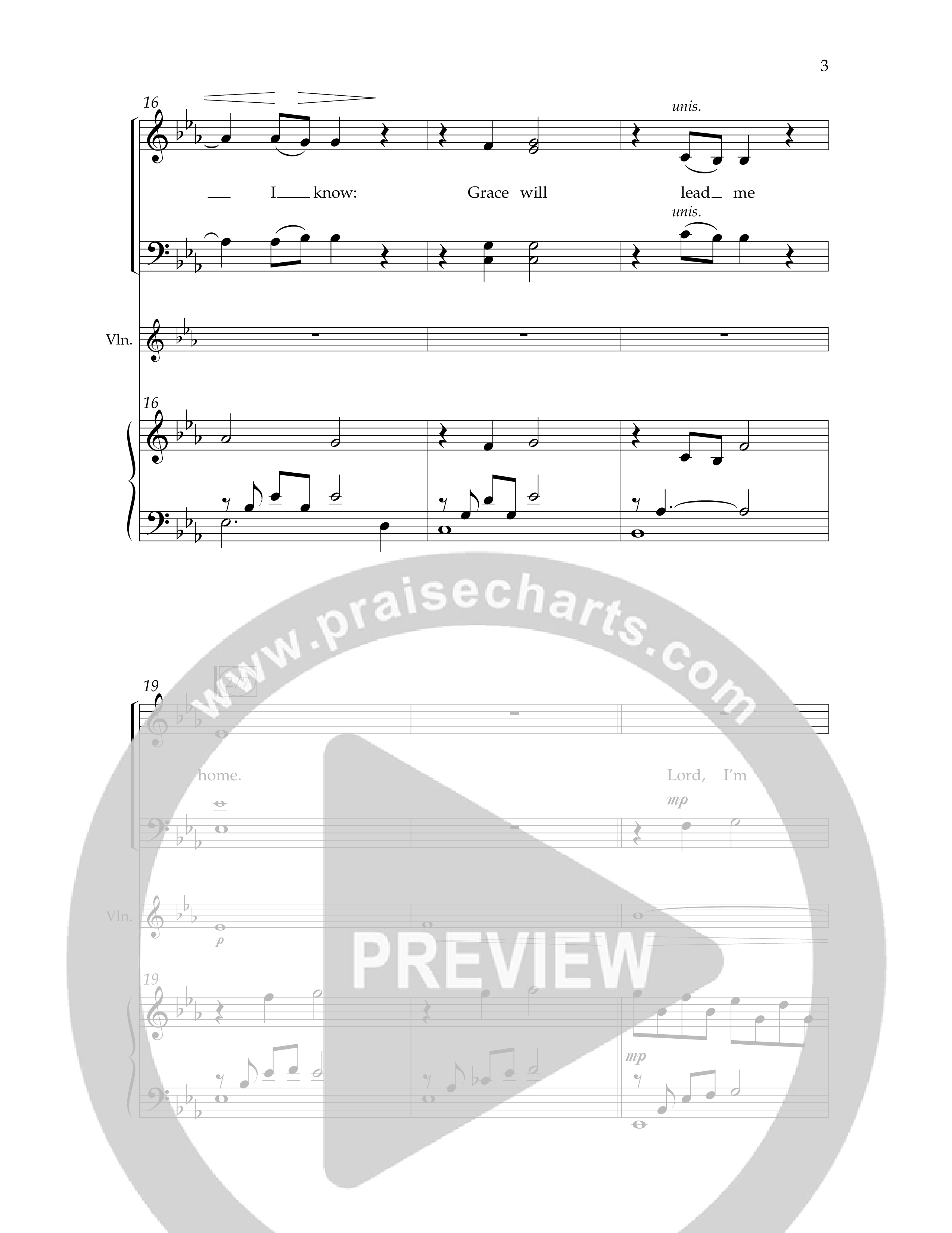 Grace Will Lead Me Home (Choral Anthem SATB) Anthem (SATB/Piano) (Lifeway Choral / Arr. Phillip Keveren)