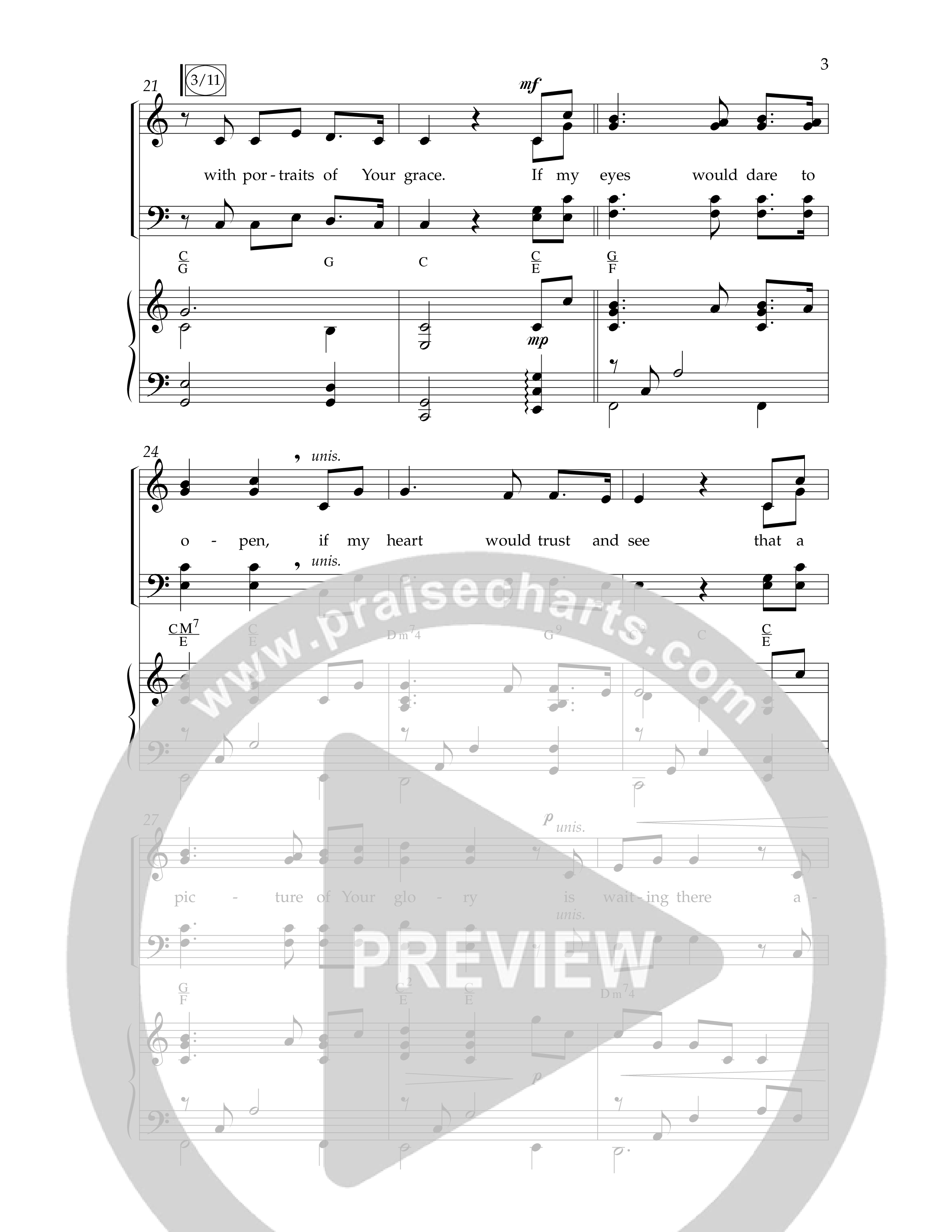 Grace That You Have Shown (Choral Anthem SATB) Anthem (SATB/Piano) (Lifeway Choral / Arr. Phillip Keveren / Orch. Danny Mitchell)