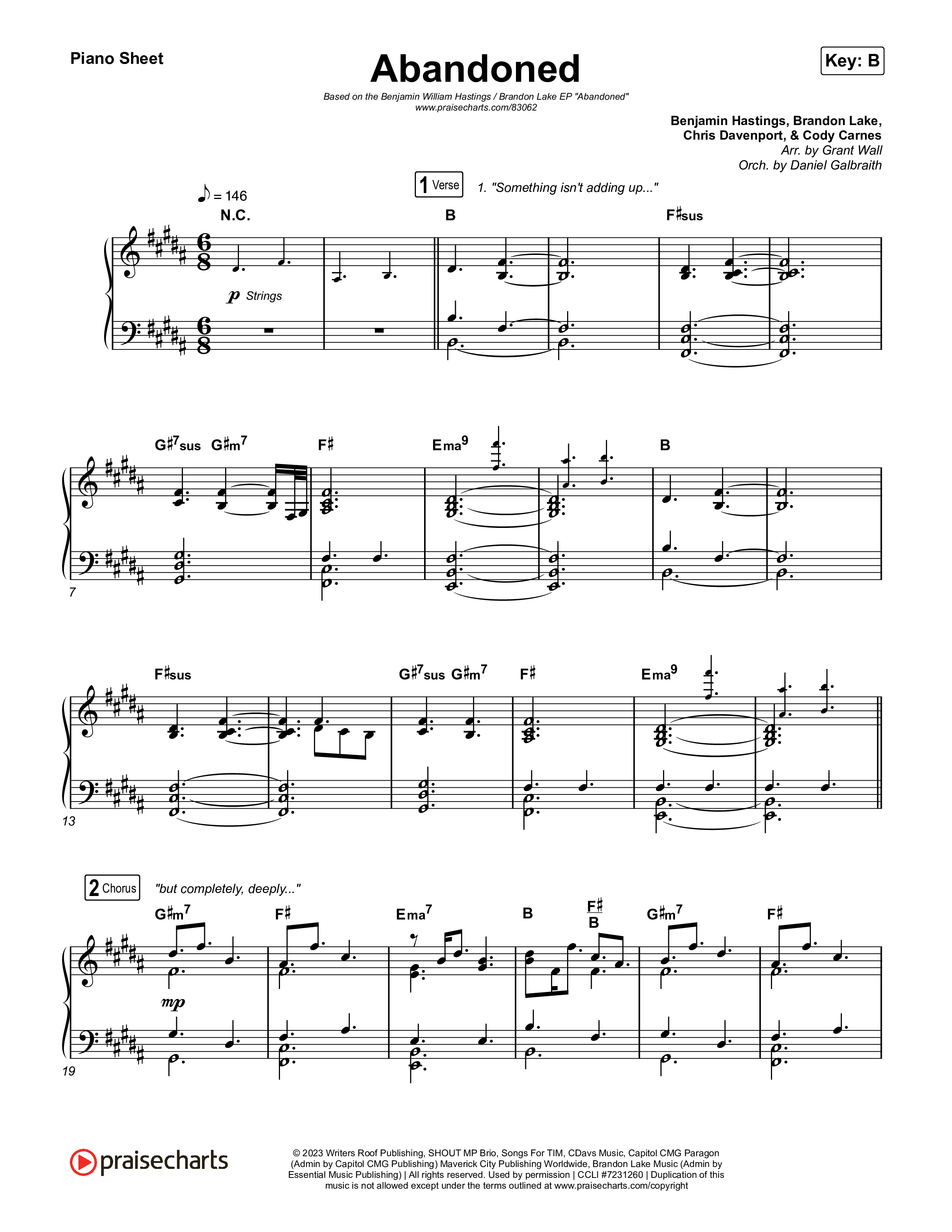 Abandoned Piano Sheet (Benjamin William Hastings)