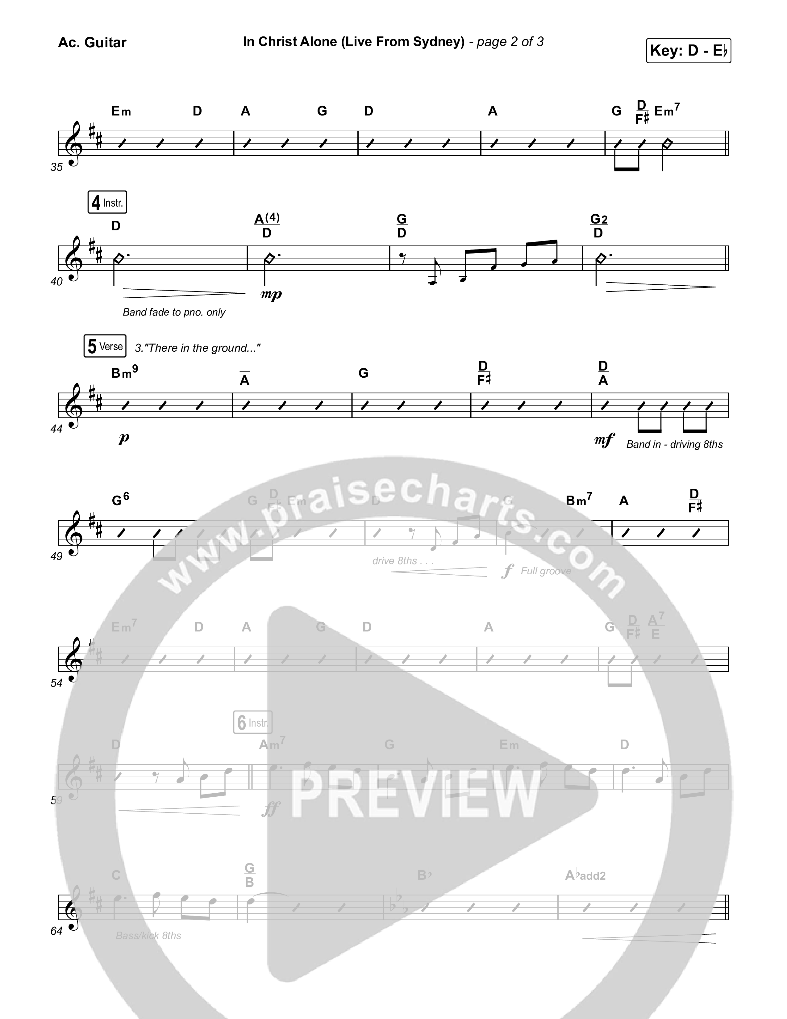 In Christ Alone (Live From Sydney) Acoustic Guitar (Keith & Kristyn Getty / CityAlight)