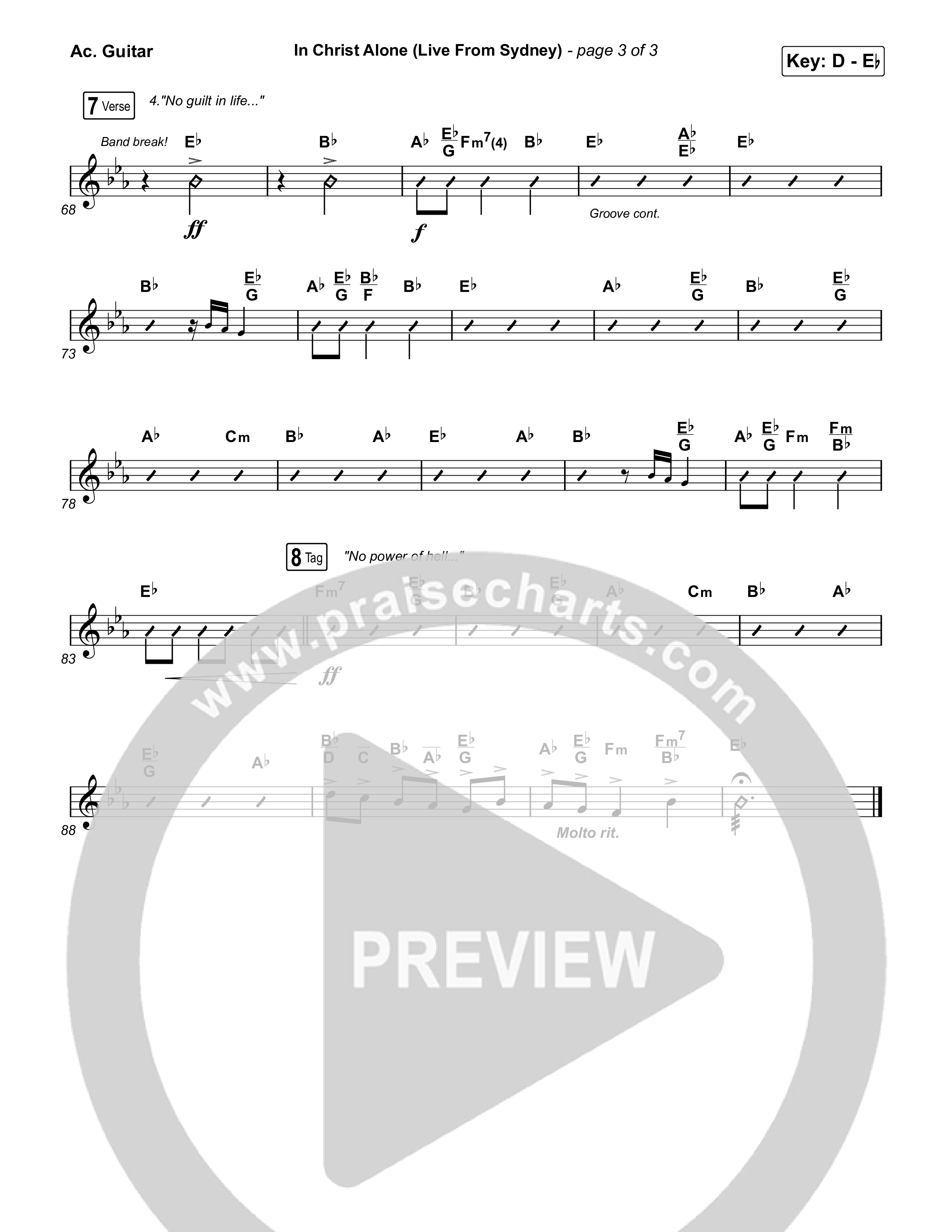 In Christ Alone (Live From Sydney) Acoustic Guitar (Keith & Kristyn Getty / CityAlight)