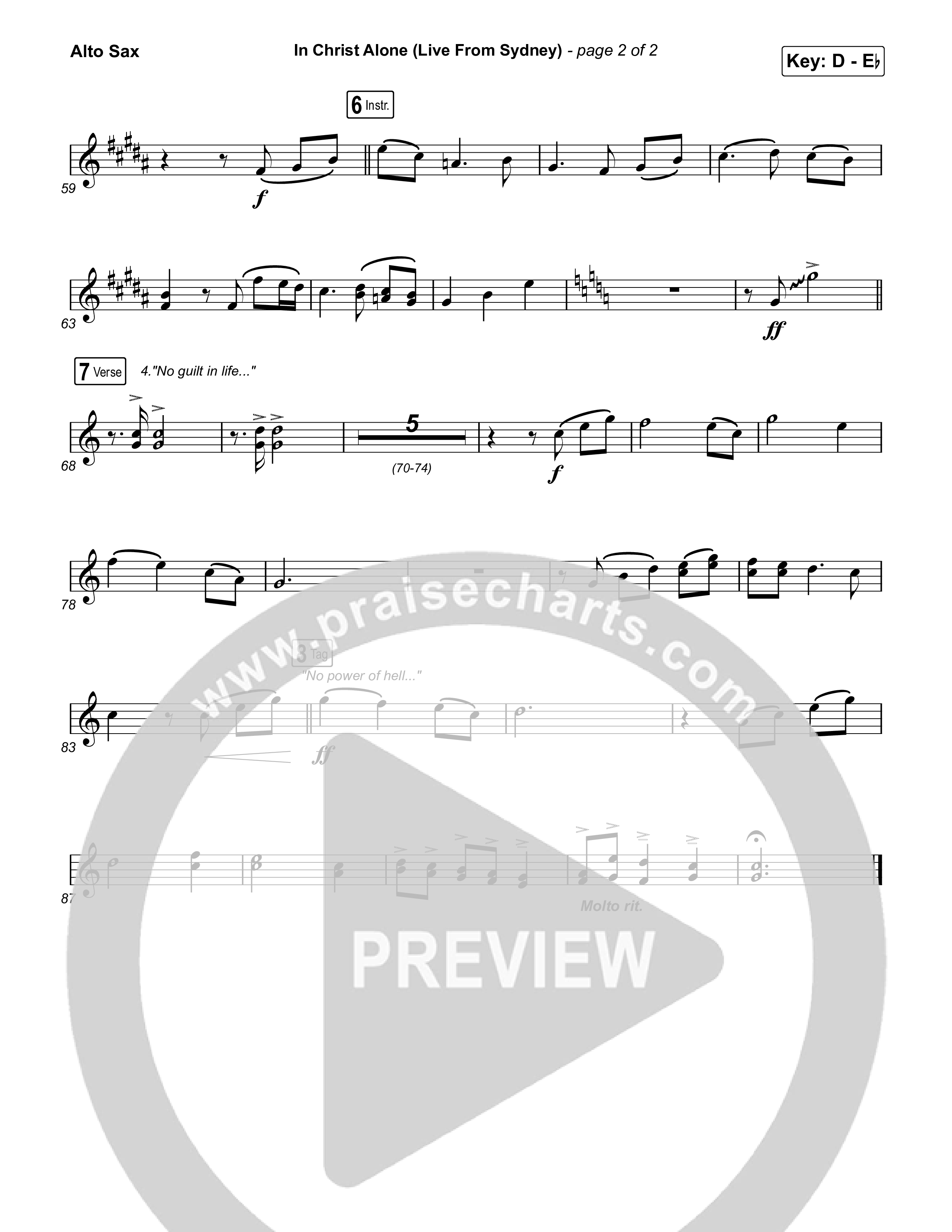 In Christ Alone (Live From Sydney) Sax Pack (Keith & Kristyn Getty / CityAlight)