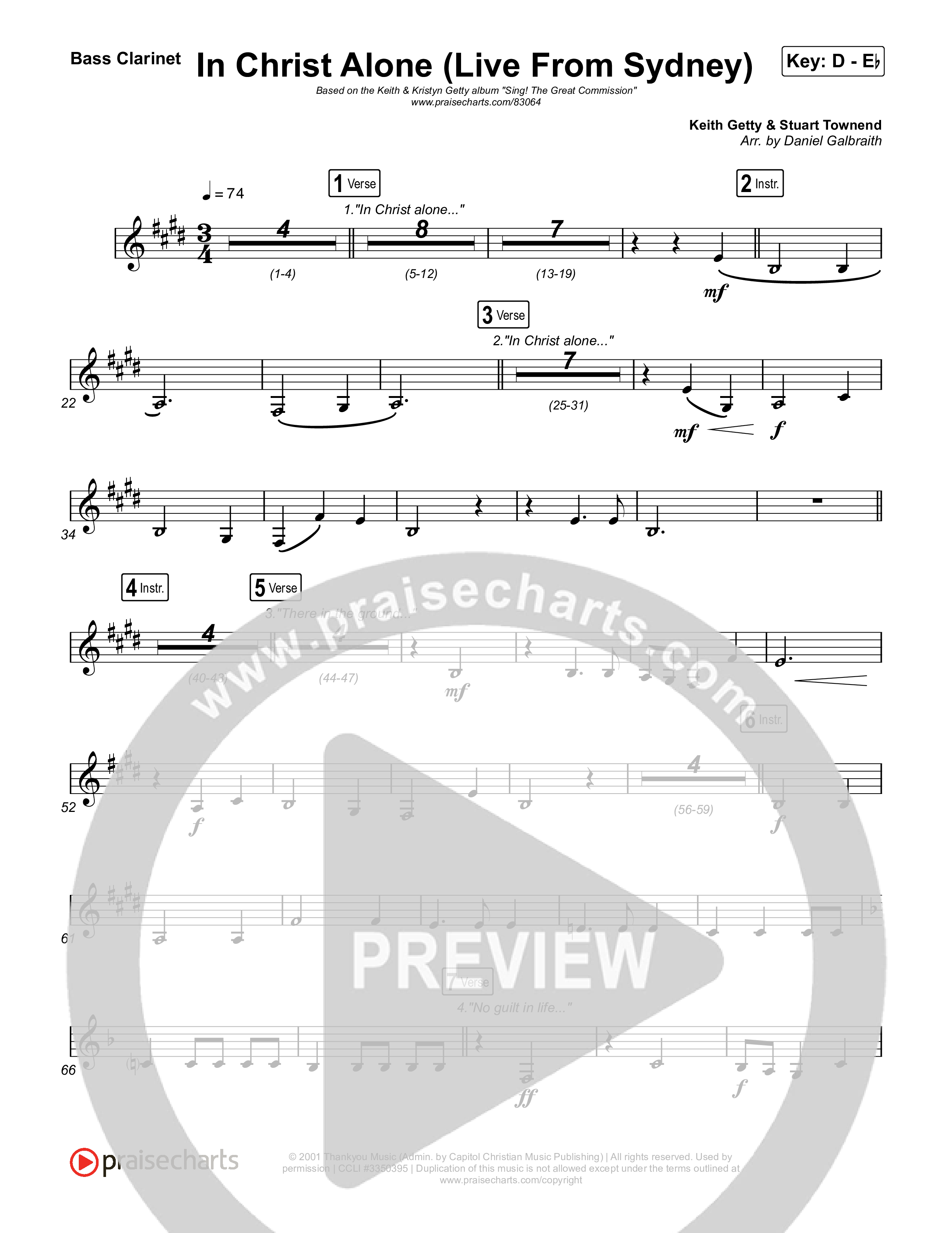 In Christ Alone (Live From Sydney) Bass Clarinet (Keith & Kristyn Getty / CityAlight)